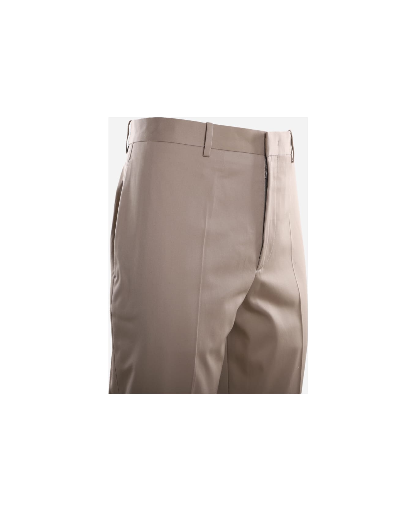 Jil Sander Trousers Made Of Cotton Twill - Beige