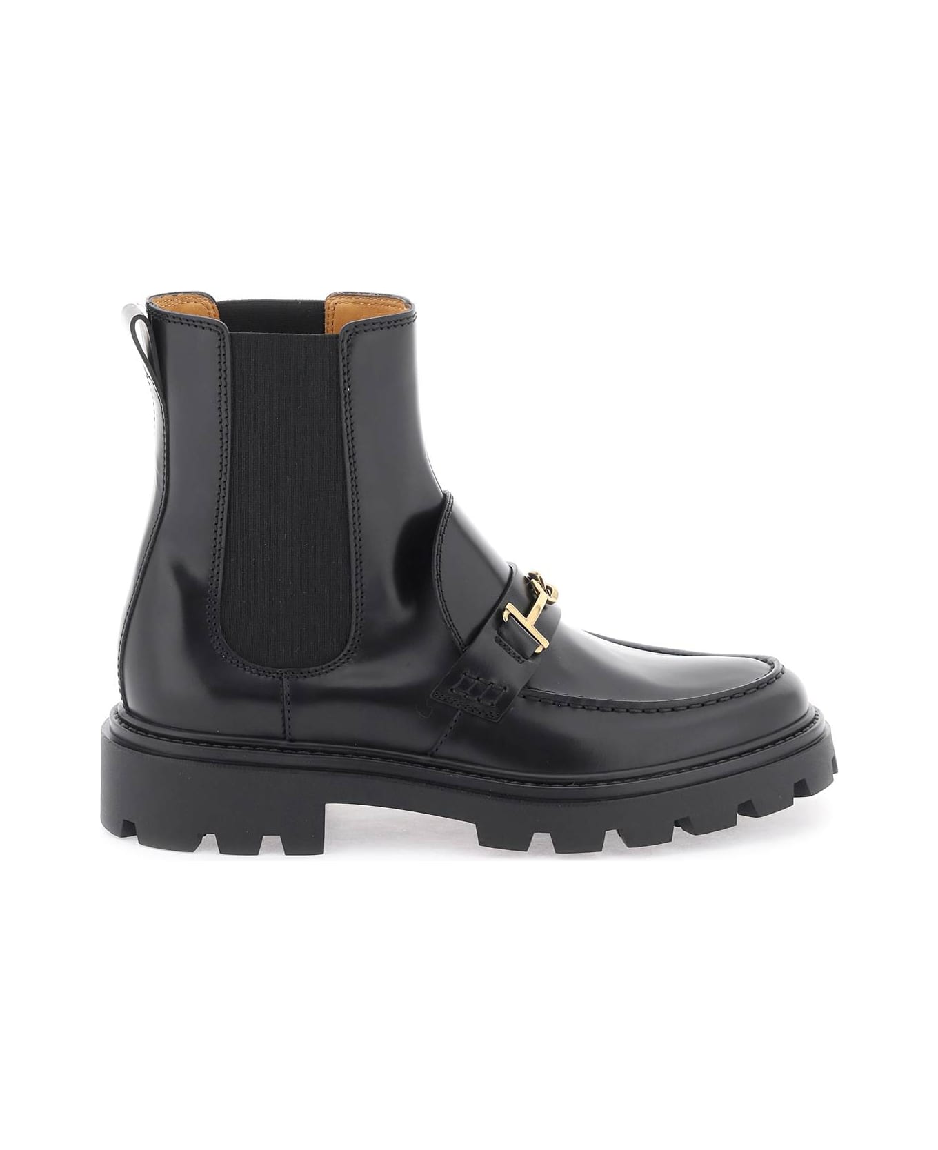Tod's Chelsea Ankle Boots With Metal Detail - NERO (Black) ブーツ