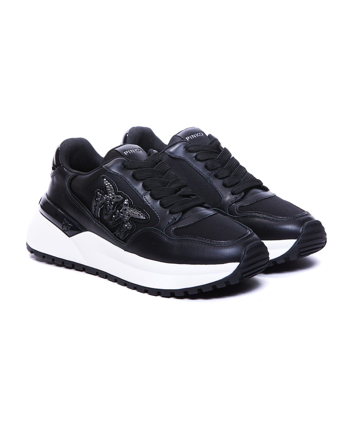 Pinko Gem Sneakers - Black