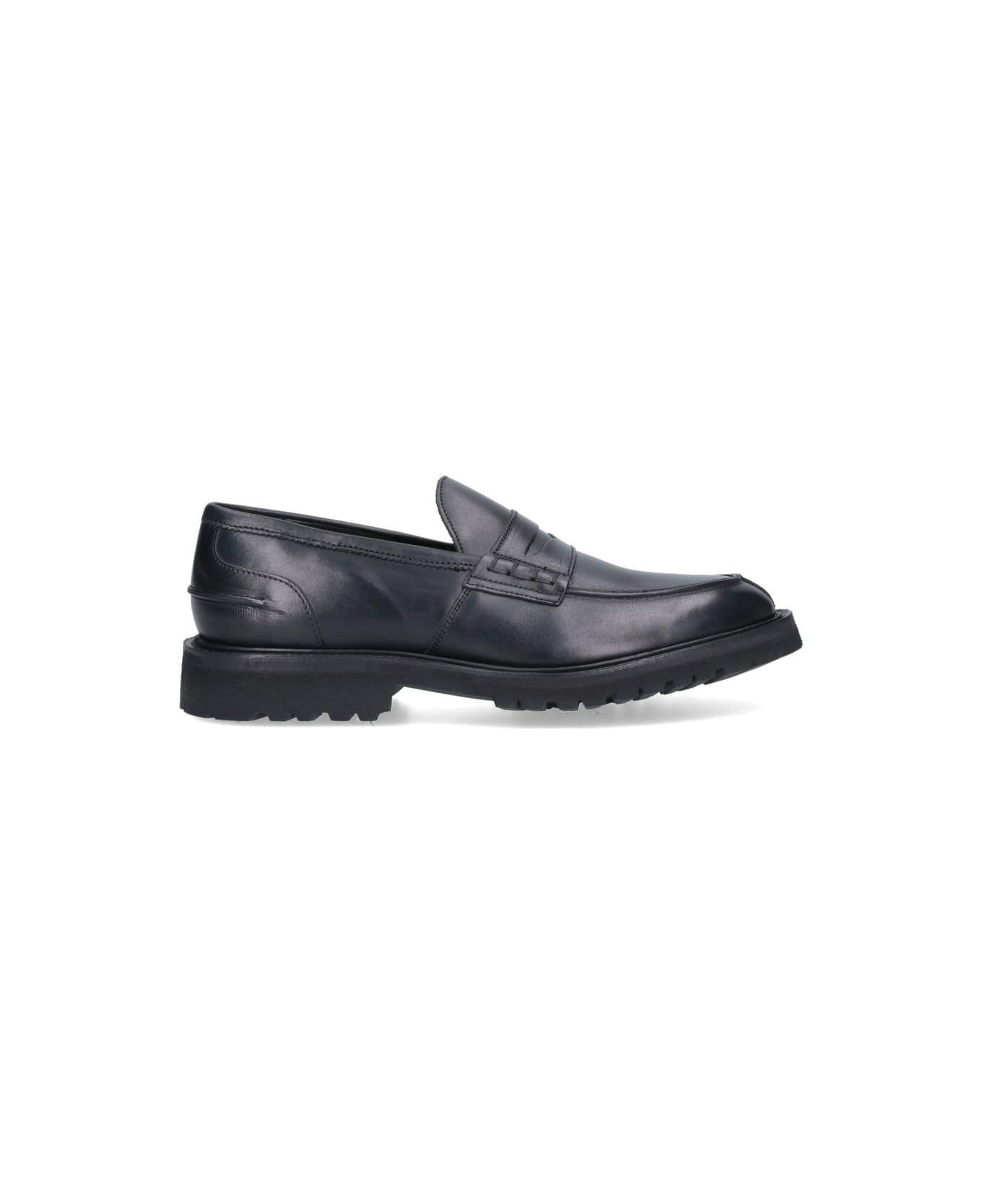 Tricker's 'james' Loafers - Black   ローファー＆デッキシューズ