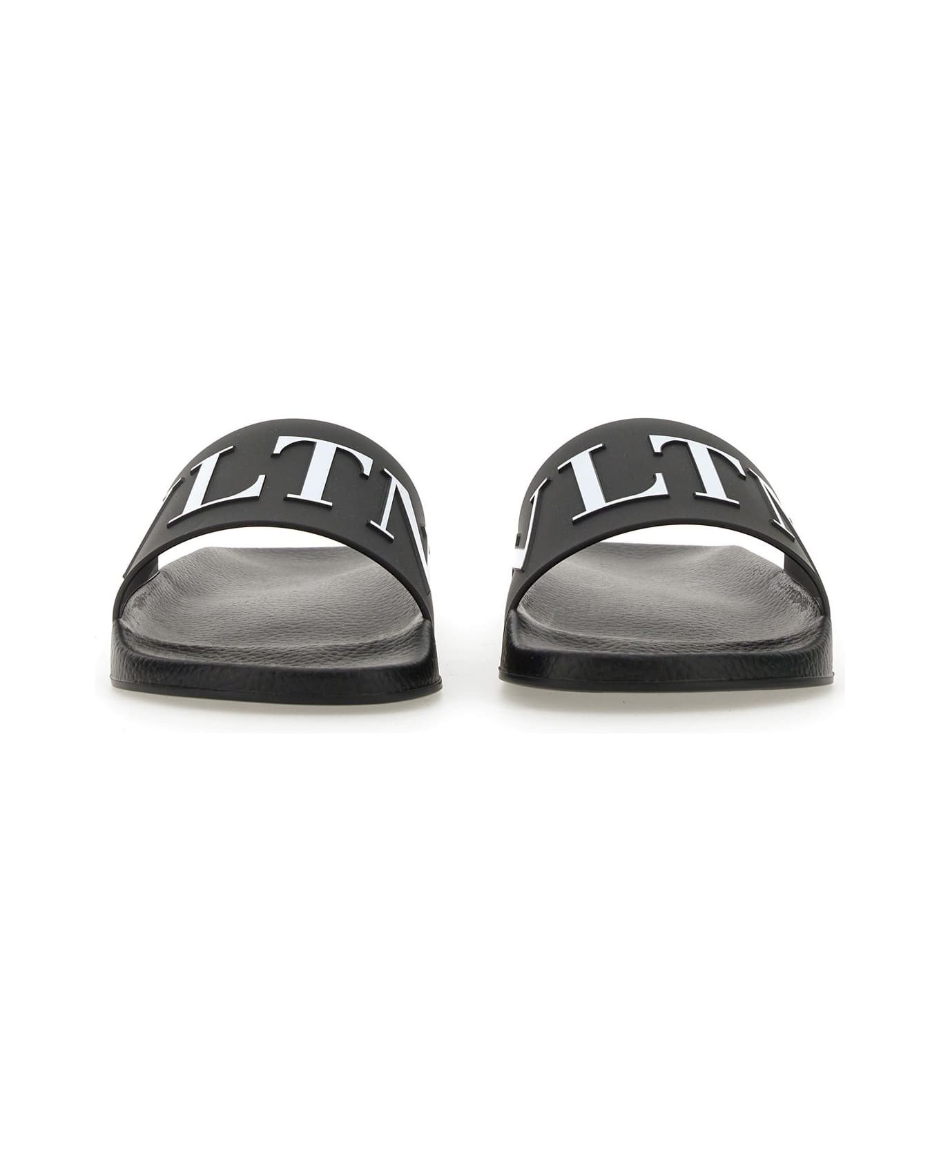 Valentino Garavani Slide Sandal With Logo - NERO その他各種シューズ
