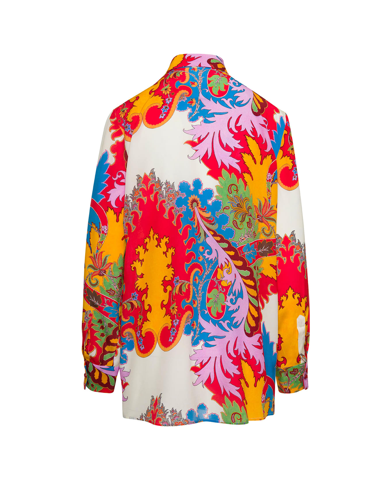 Etro Multicolor Shirt With All-over Graphic Print In Silk Woman - Multicolor