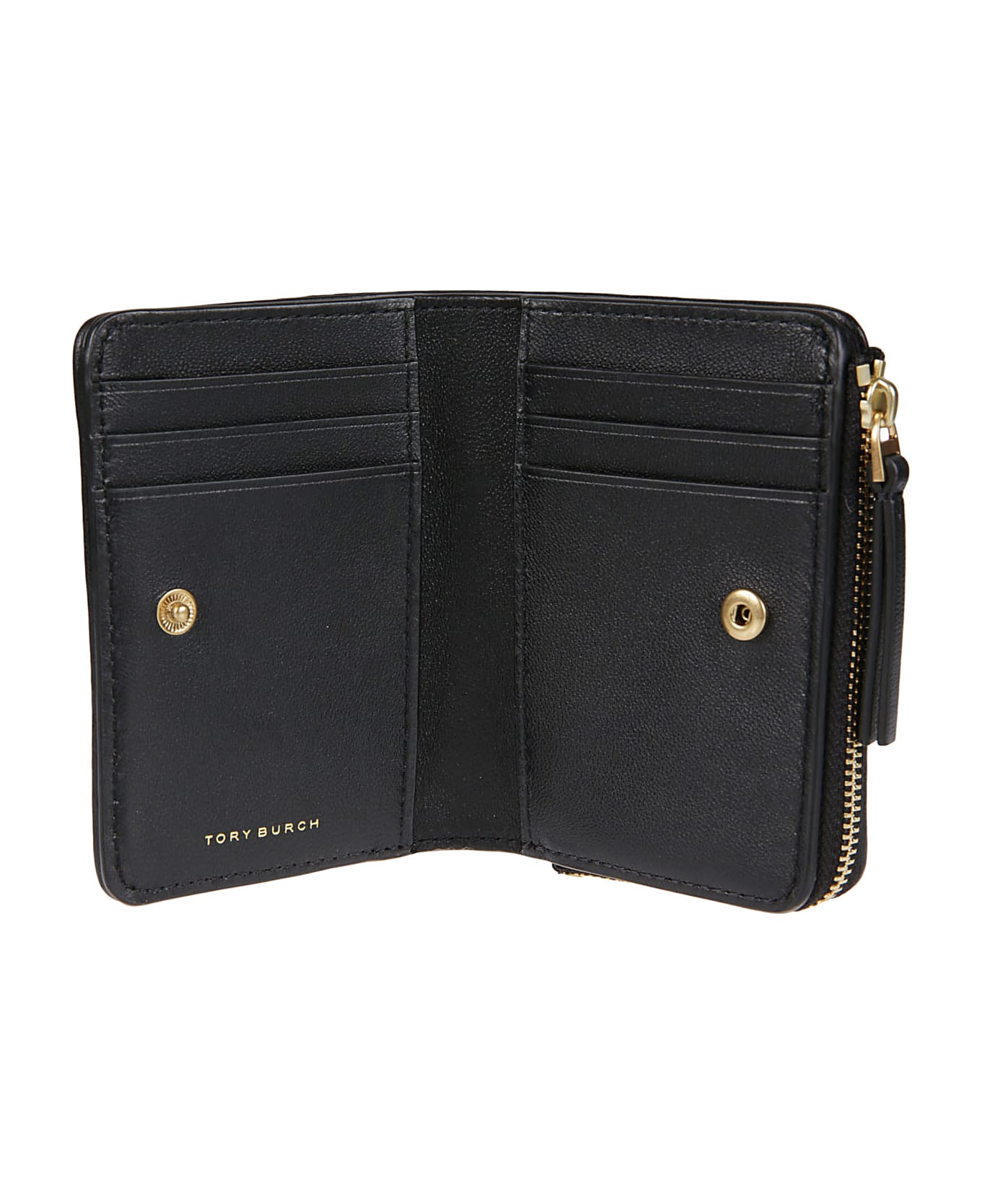 Tory Burch Kira Chevron Bi-fold Wallet - Black