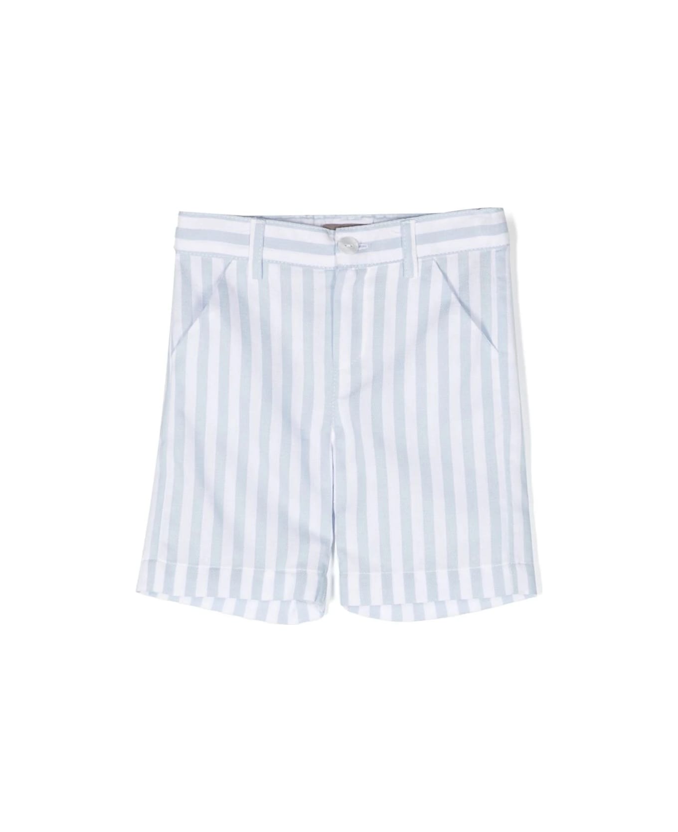 Little Bear Shorts A Righe - White ボトムス