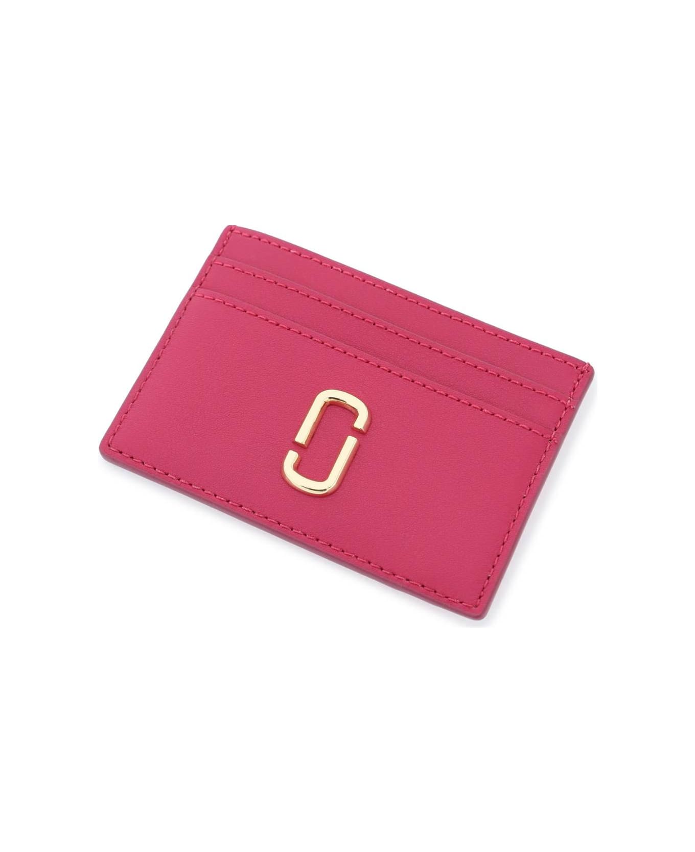 Marc Jacobs The J Marc Card Case - LIPSTICK PINK (Fuchsia) 財布