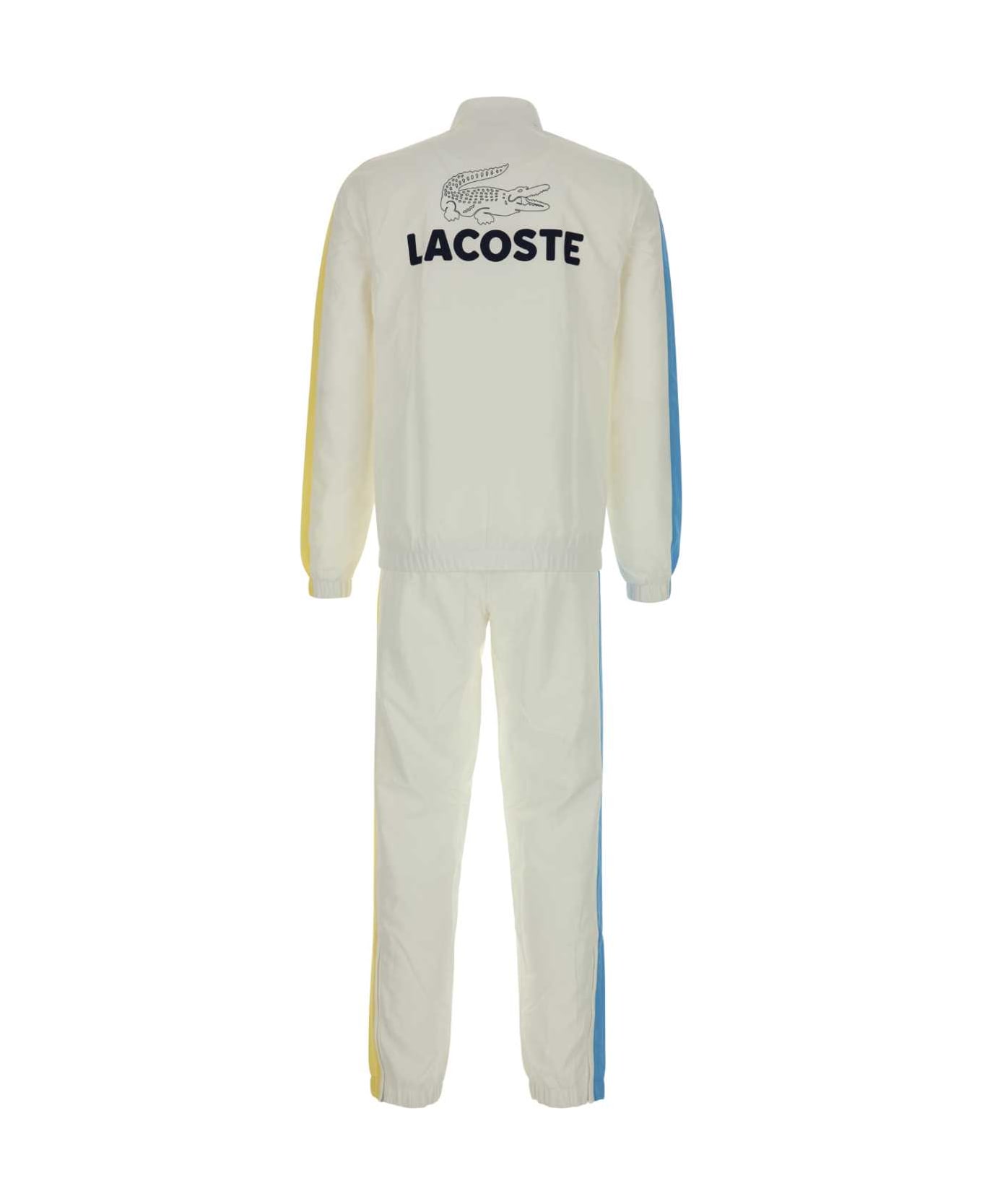 Lacoste White Polyester Tracksuit - ISQ