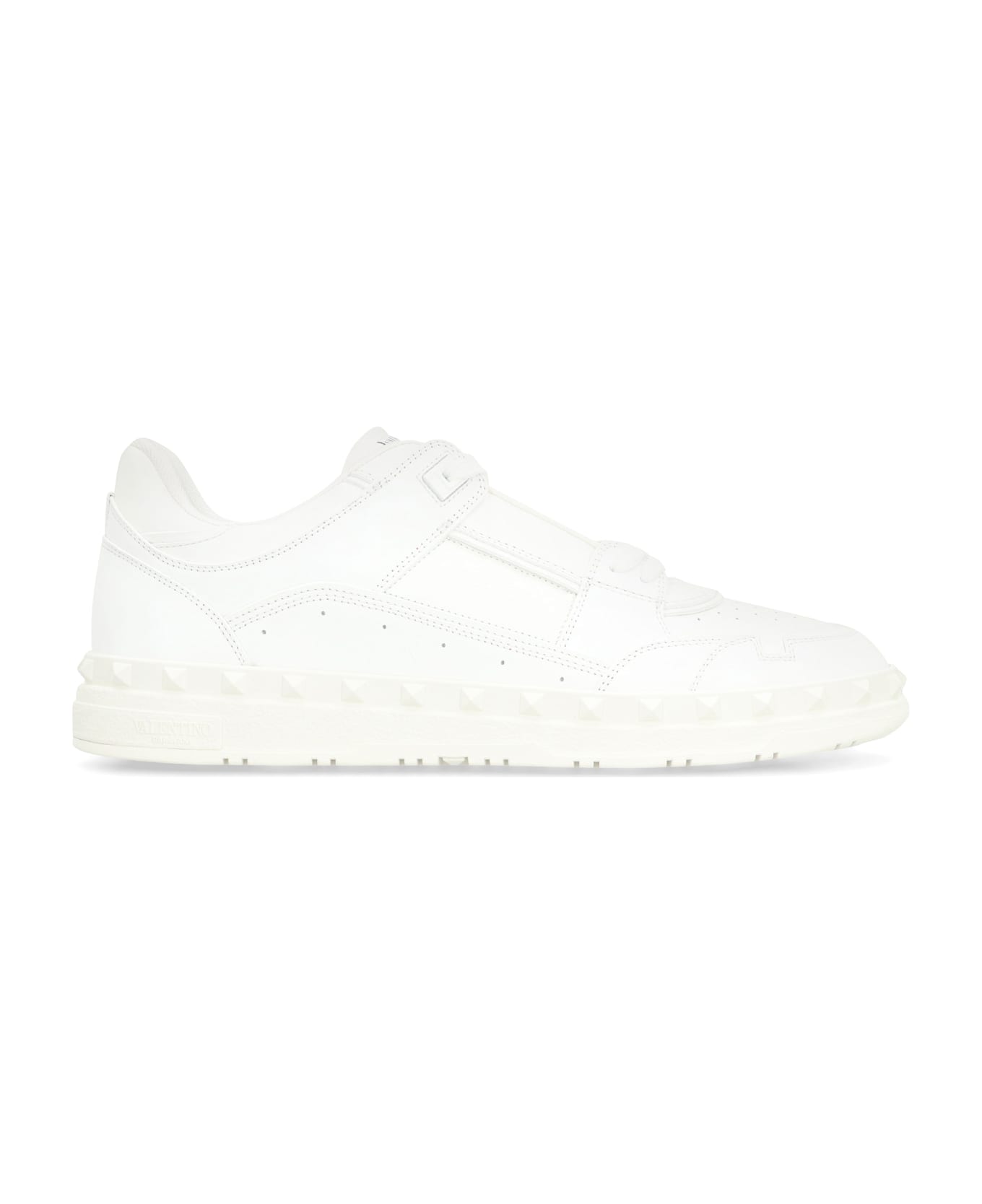 Valentino Garavani Freedots Leather Low-top Sneakers - White
