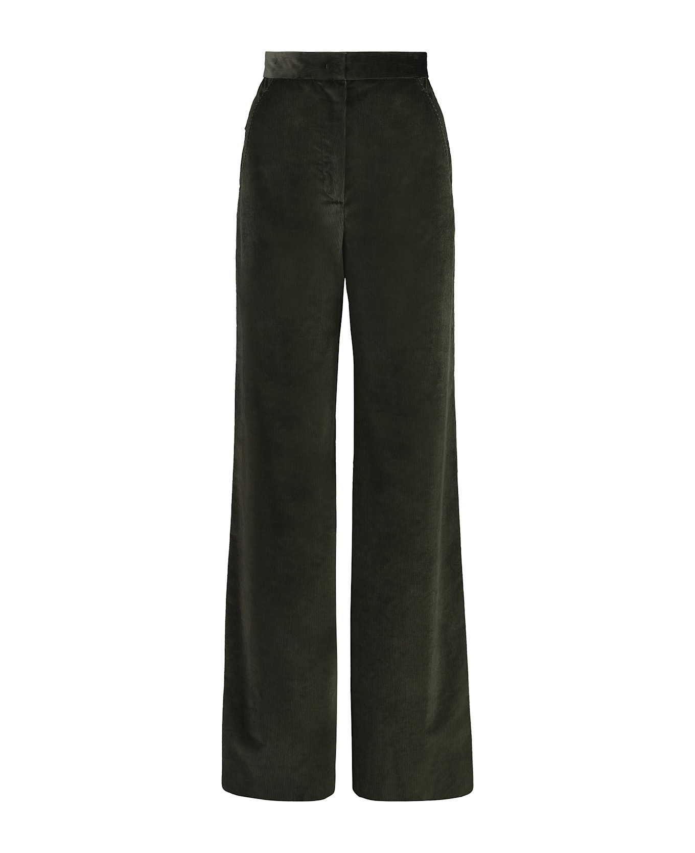 Max Mara Tritone Corduroy Trousers - green