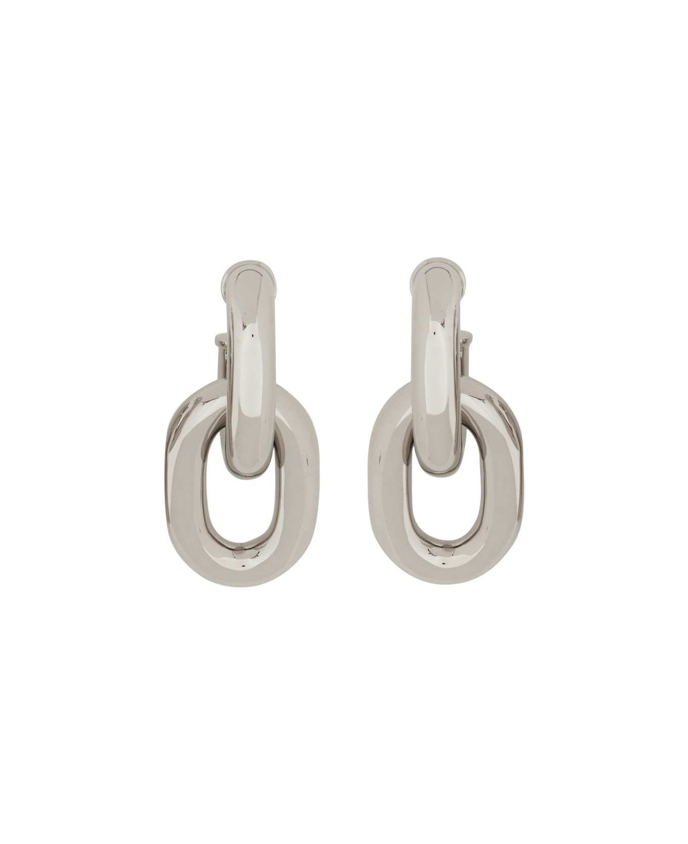 Paco Rabanne Double Hoop Earrings Xl Link - SILVER