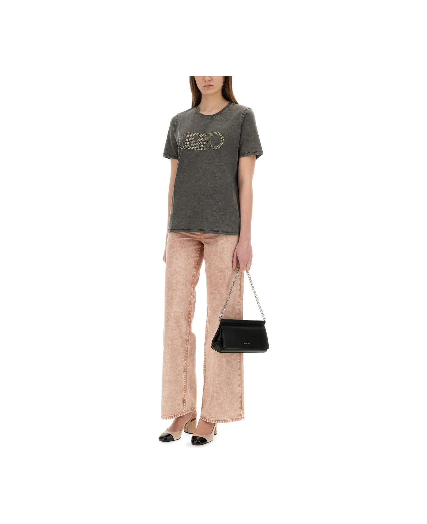 Michael Kors T-shirt With Logo - BLACK