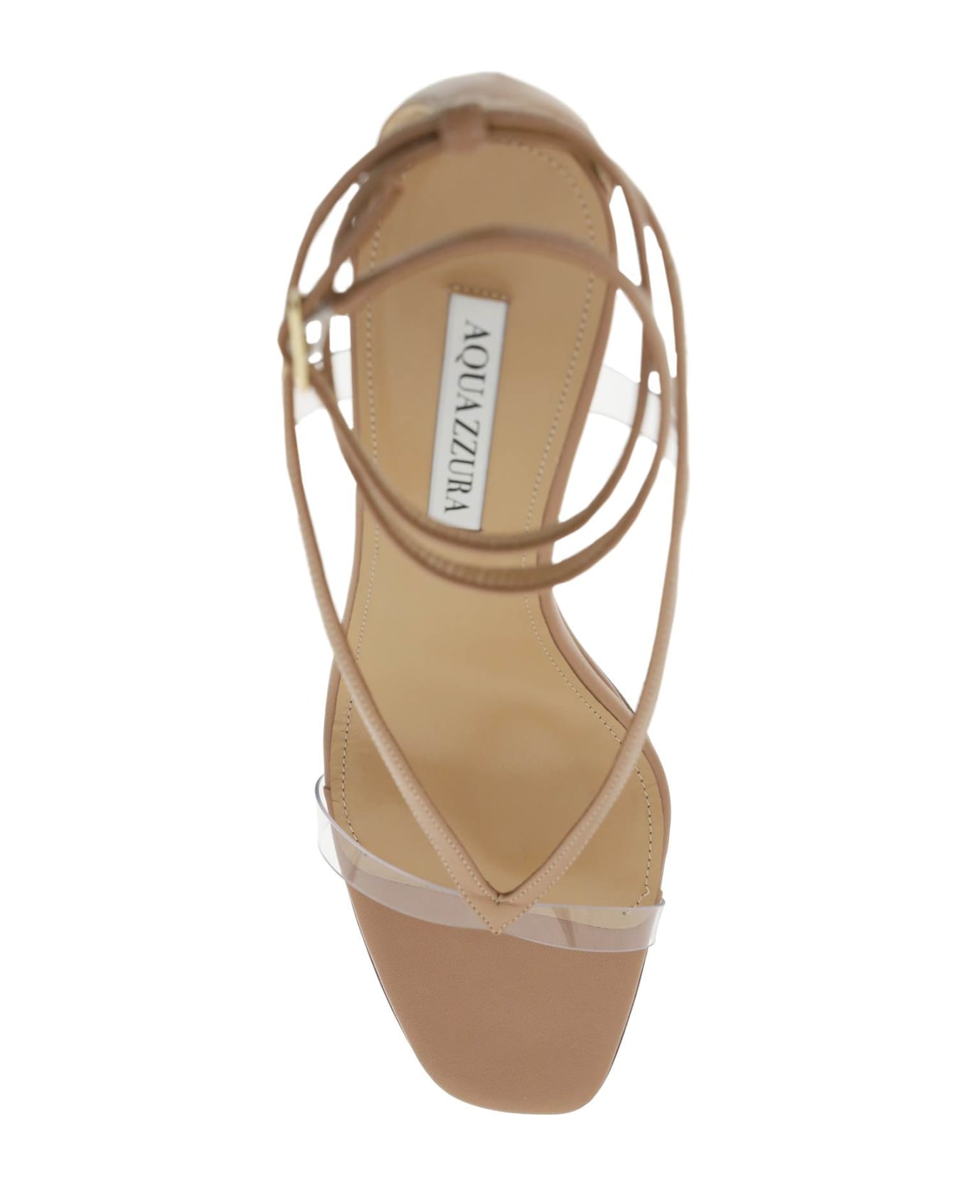 Aquazzura 'illusion Plexi' Sandals - POWDER PINK (Brown)