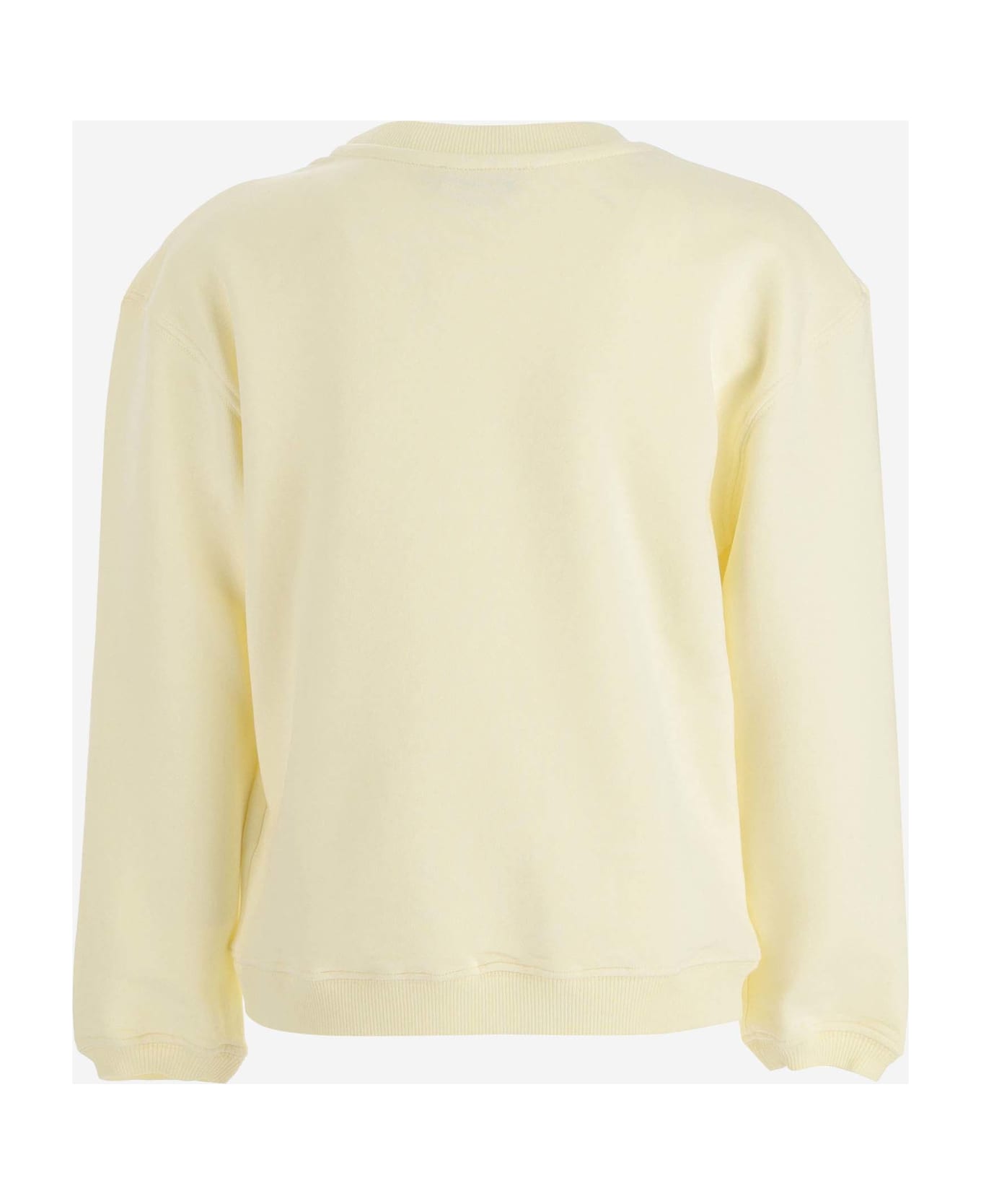 Bonpoint Cotton Sweatshirt With Logo - Yellow