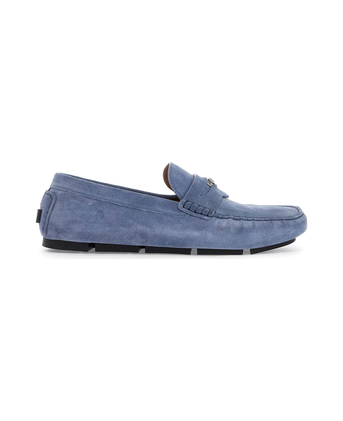 Versace Suede Medusa Biggie - INDIGO-RUTHENIUM (Light blue)