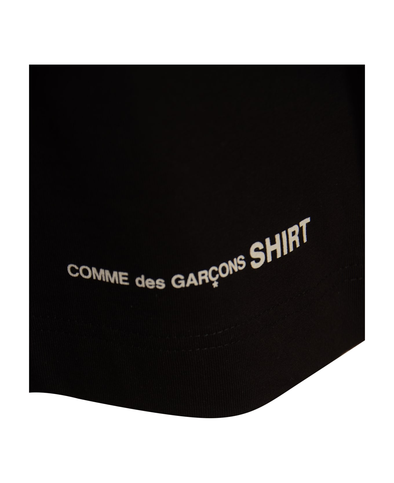 Comme des Garçons Regular Plain T-shirt - Black シャツ