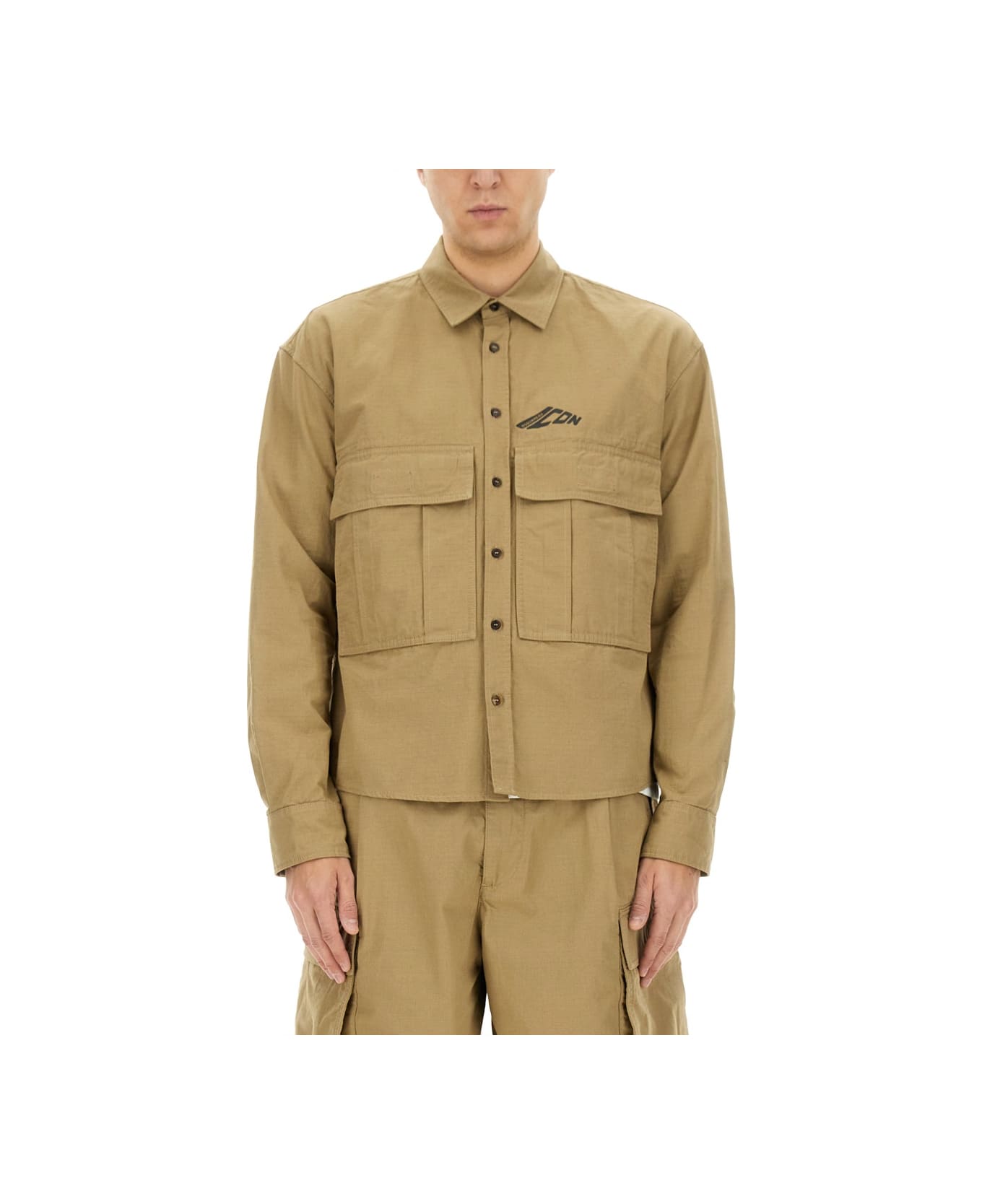 Dsquared2 "icon Ripstop" Shirt - BROWN