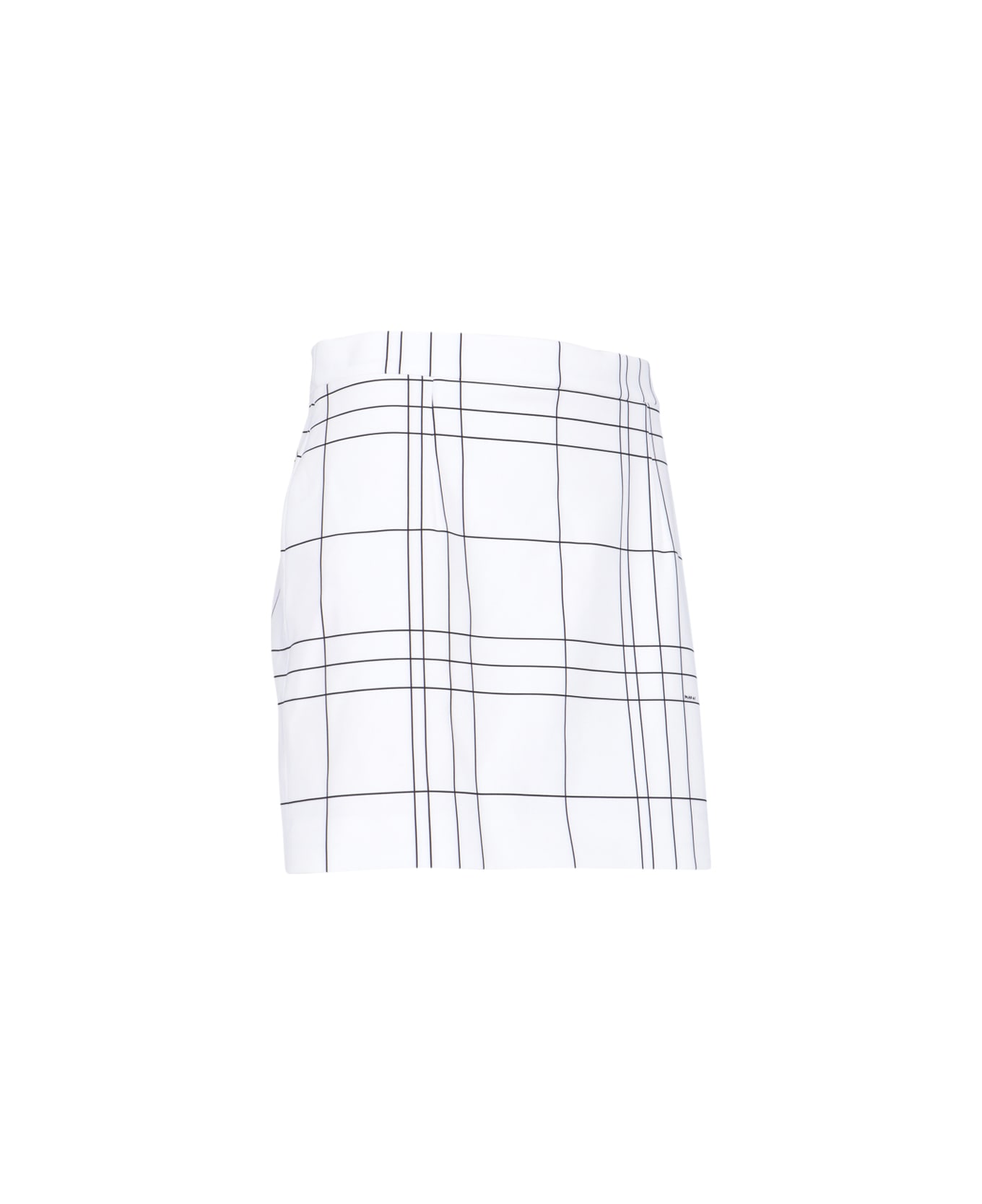 Marni Check Mini Skirt - White/Black