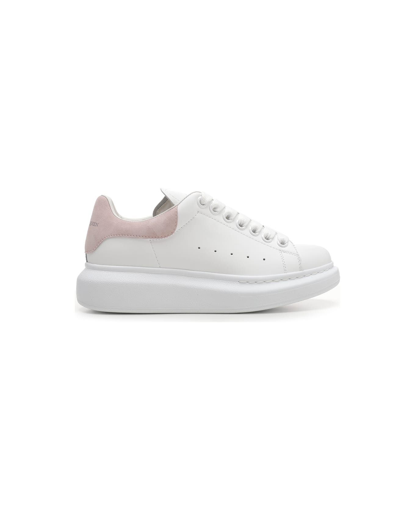 Alexander McQueen 'oversize' Sneakers With Pink Heel - White/patchouli 161