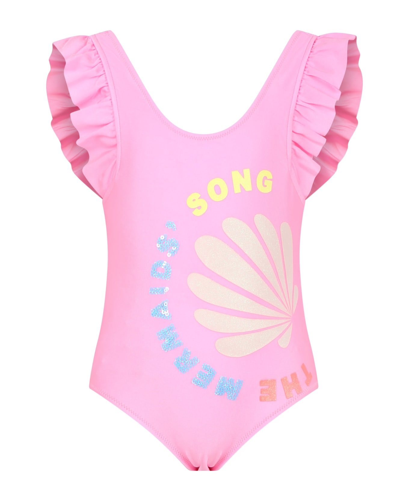 Billieblush Pink Wimsuit For Girl - Pink