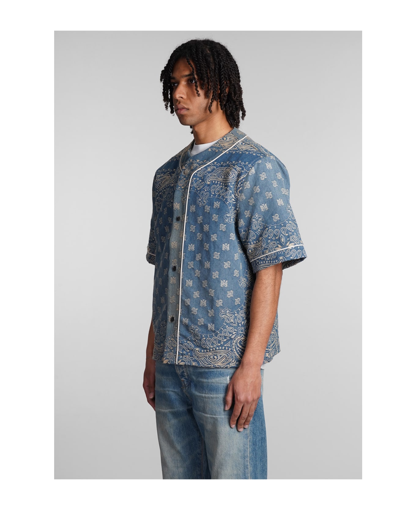 AMIRI Shirt In Blue Cotton - blue シャツ