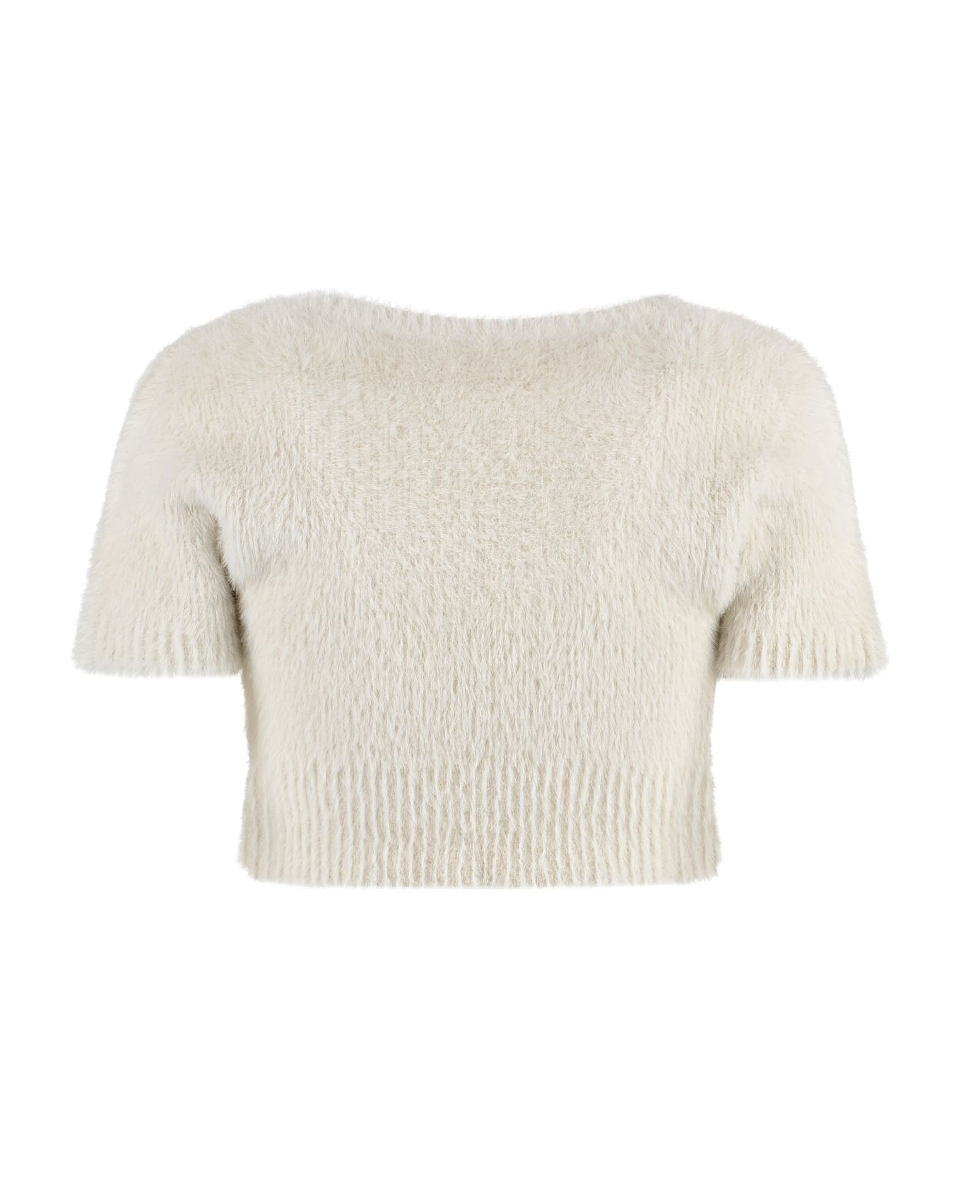 Jacquemus Neve Short Sleeve Top - Ecru