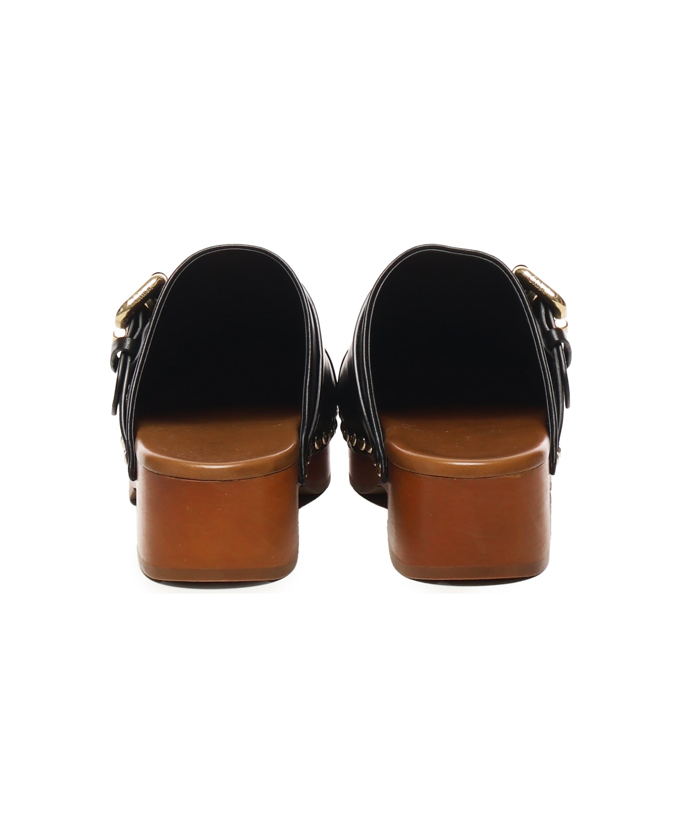 Chloé Jeannette Mules - Black