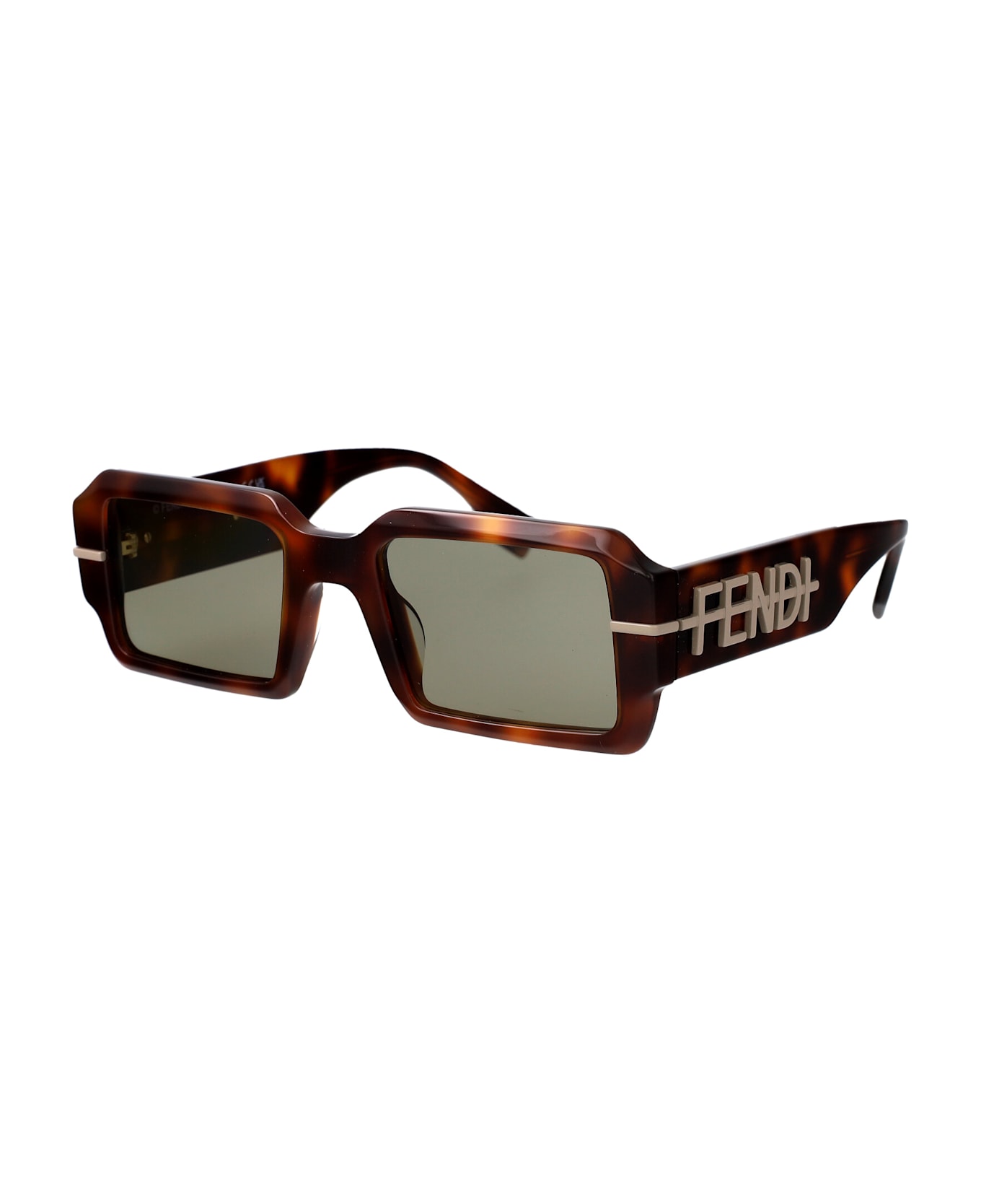 Fendi Eyewear Fendigraphy Sunglasses - 53E - Havana