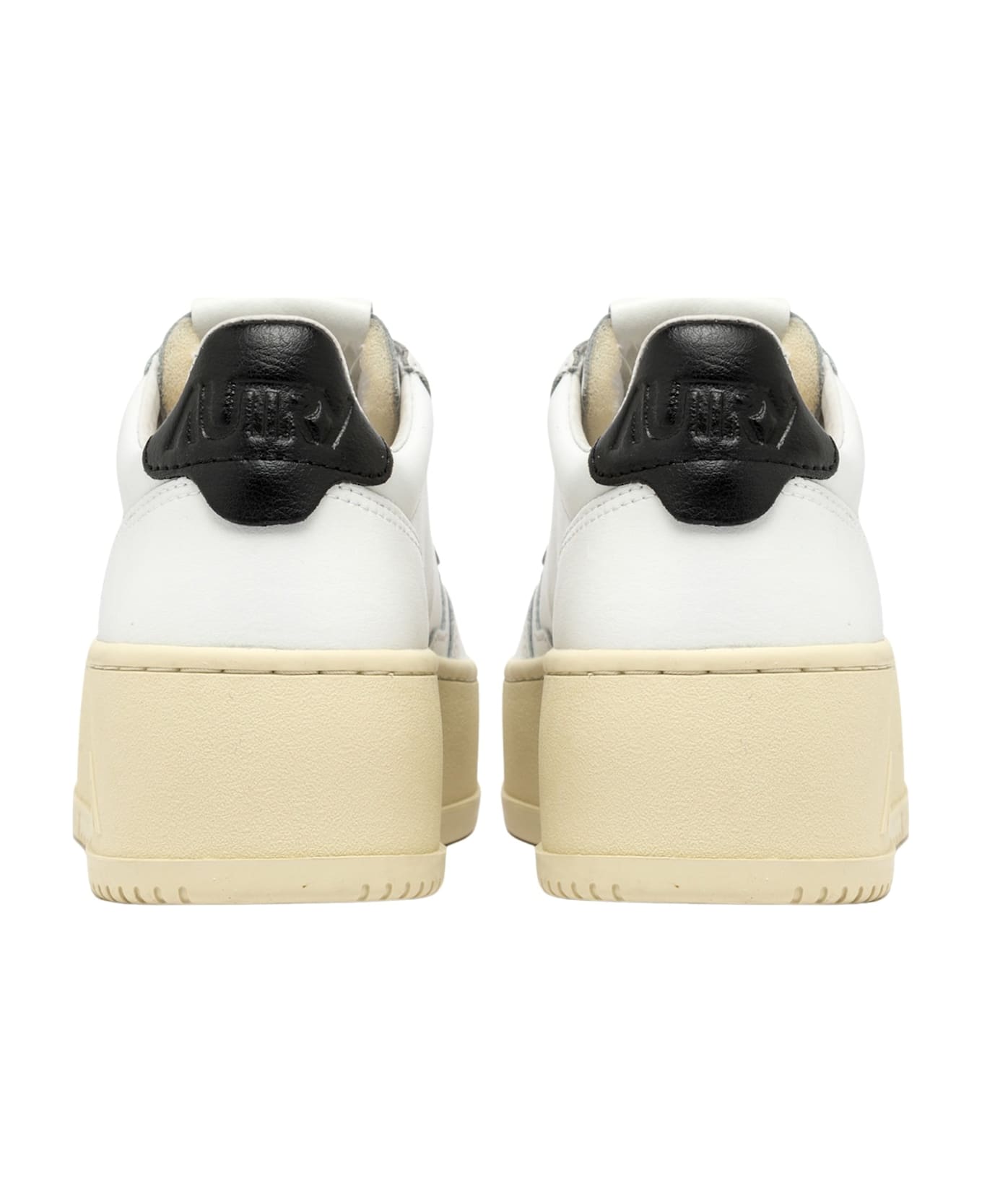 Autry Platform Low Leat Leat - Wht Blk
