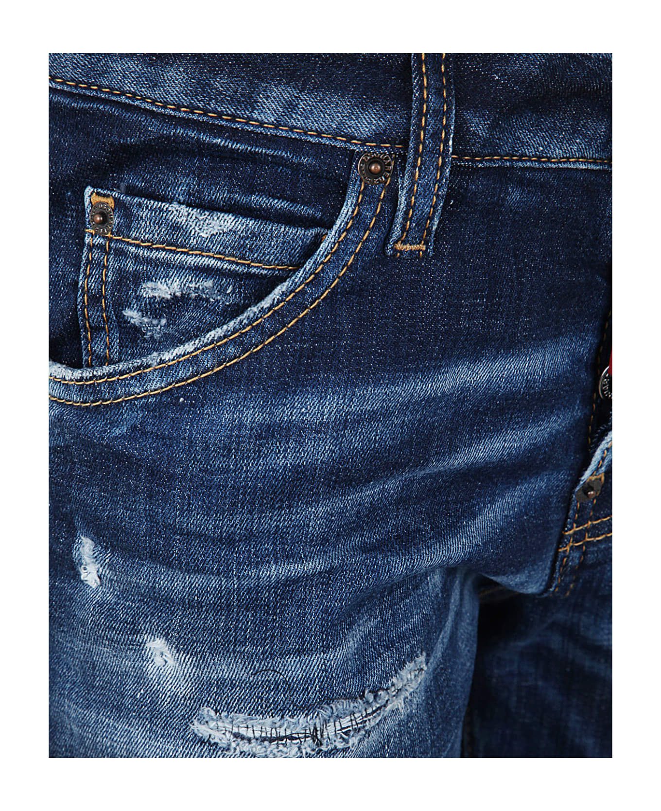 Dsquared2 Rip Detail Jeans - Navy Blue