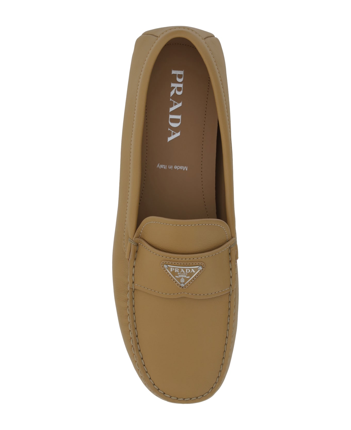 Prada Drive Loafers - Naturale