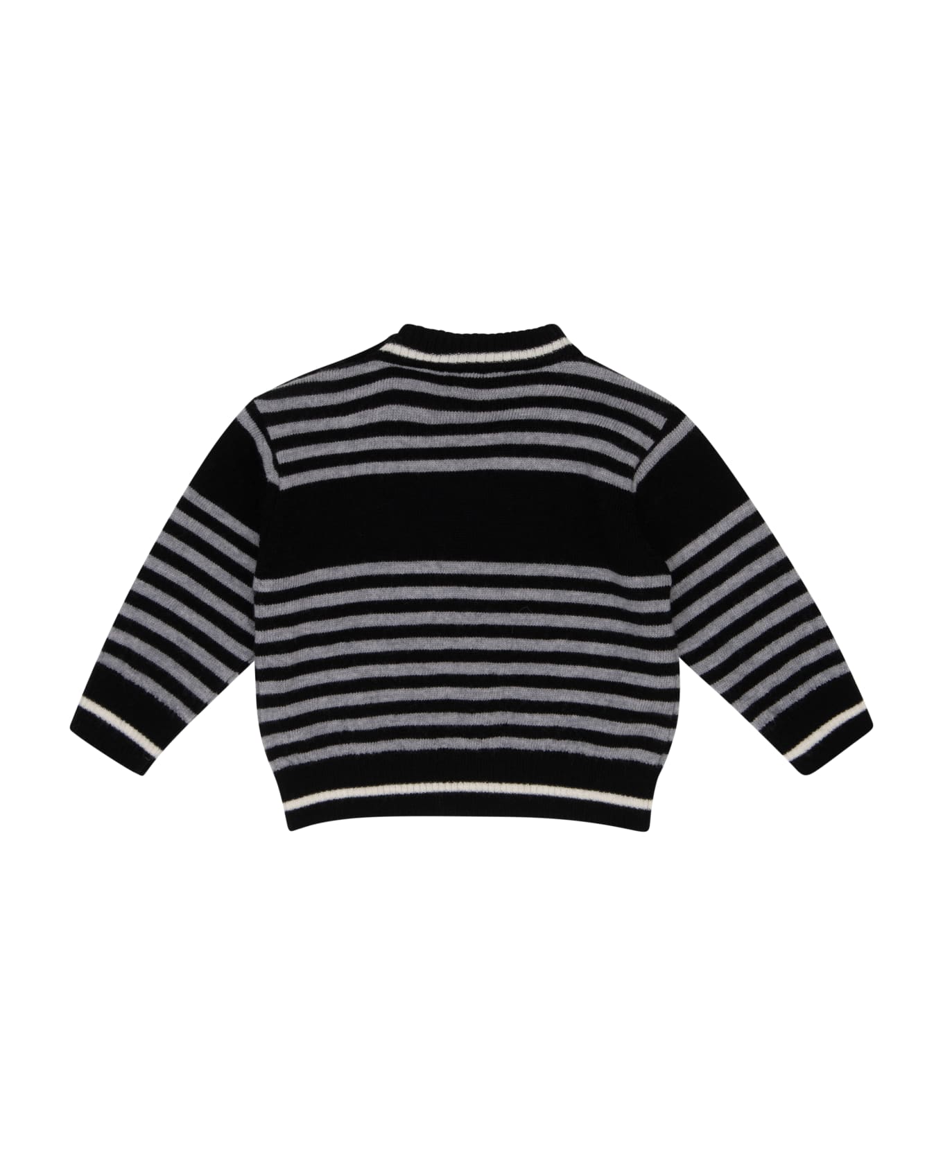 Balmain Printed Sweater - Black/grey