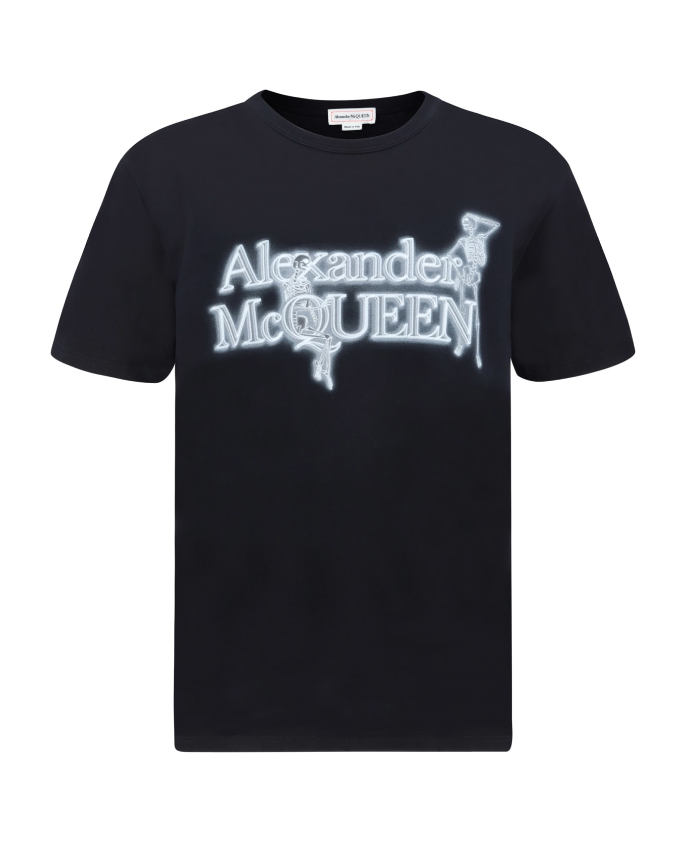 Alexander McQueen Skull Lettering T-shirt - Black シャツ