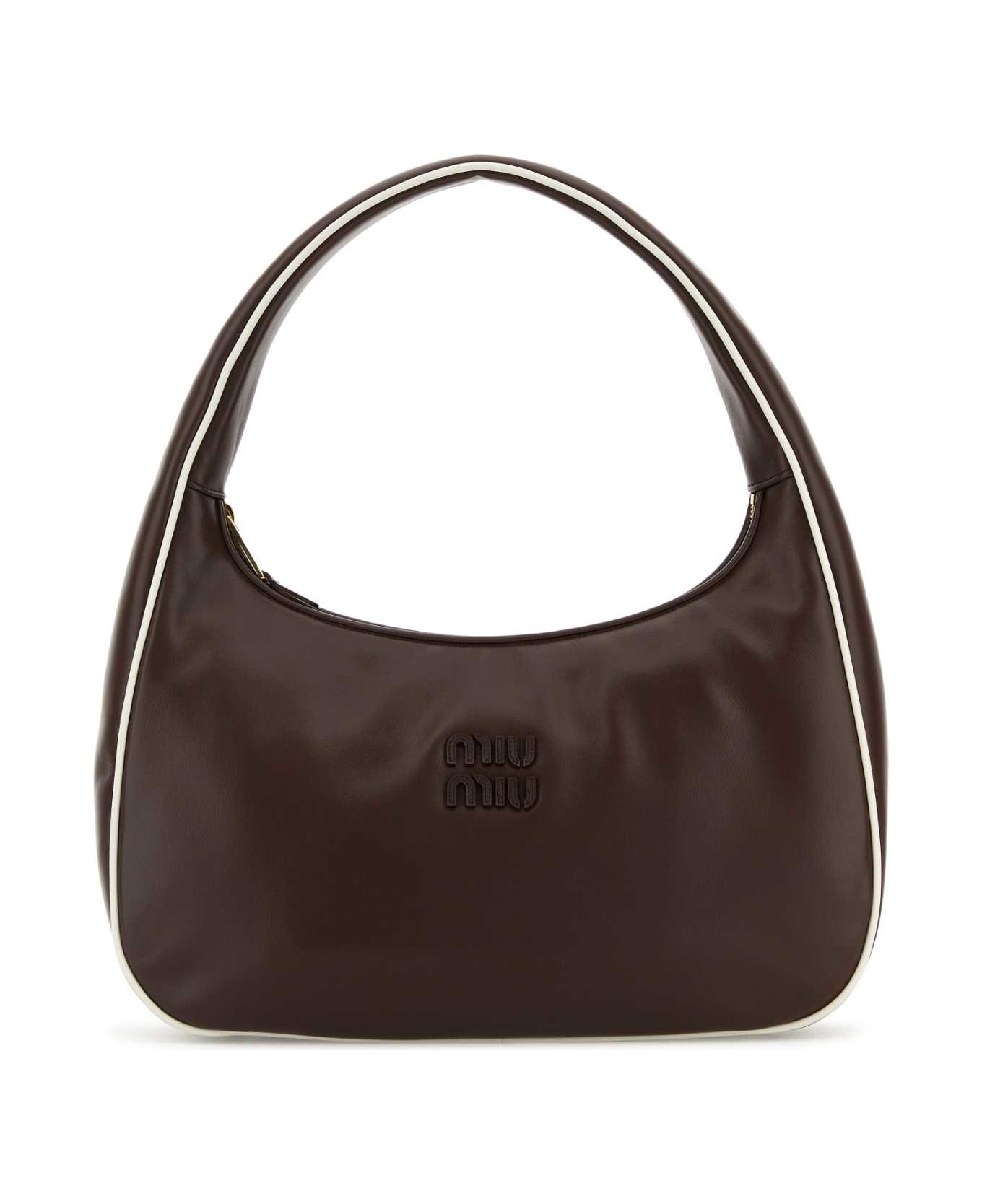 Miu Miu Brown Leather Shoulder Bag - RADICABIANCO