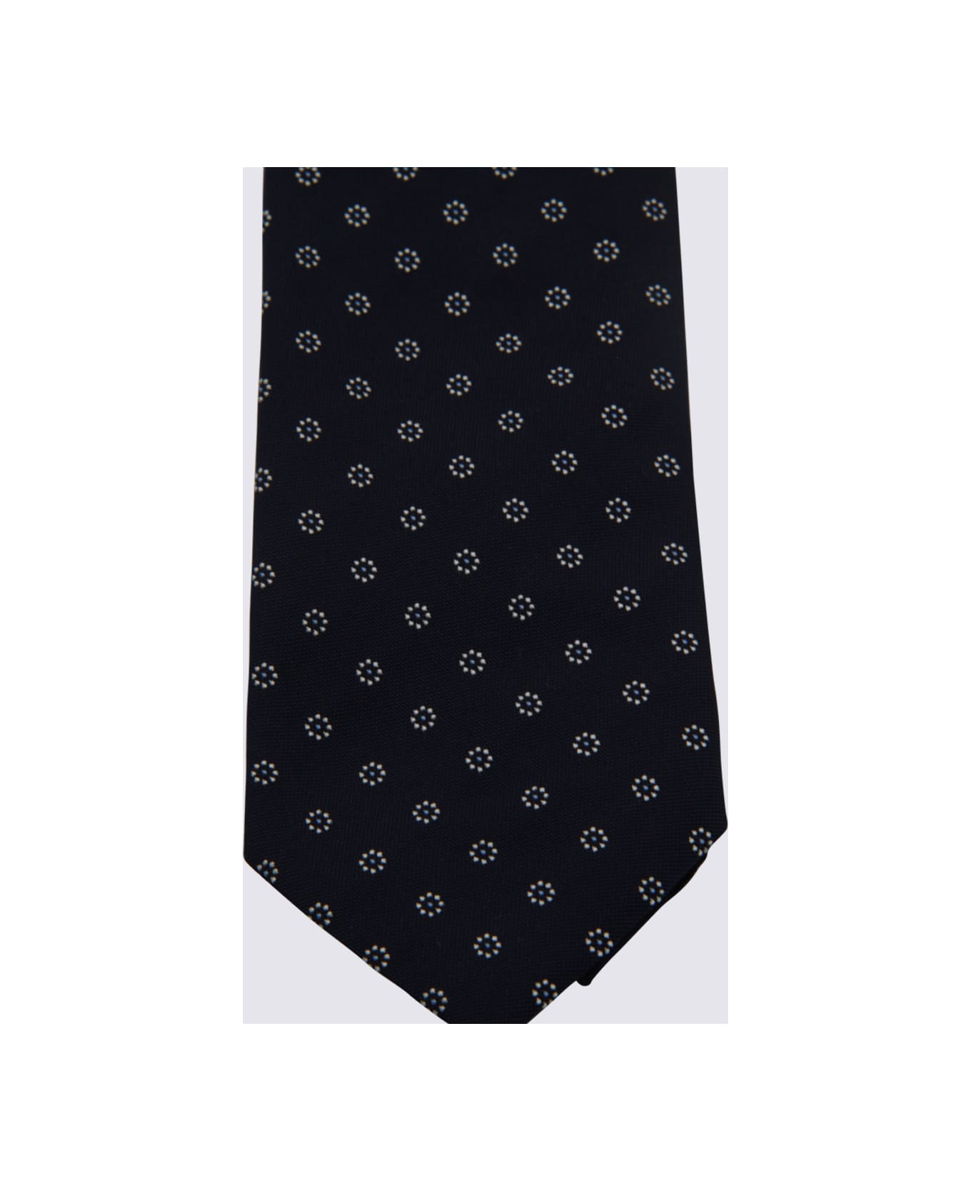 Zegna Navy Silk Tie - Blue