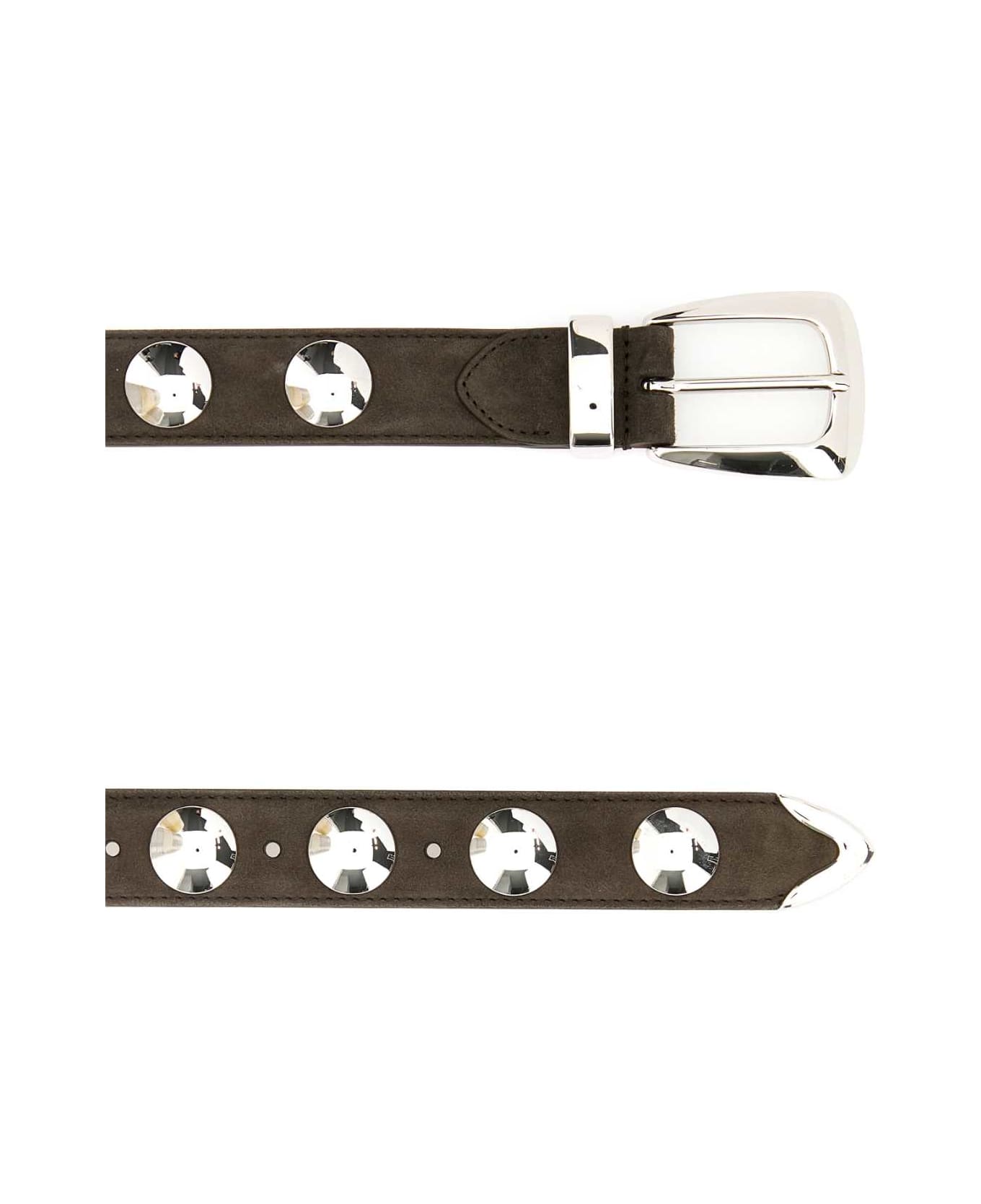 Khaite Mud Suede Benny Belt - EBANO