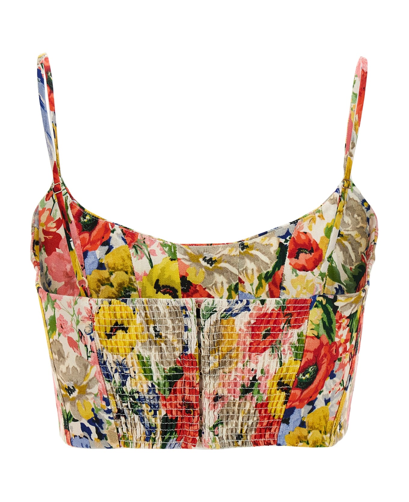 Zimmermann 'alight Corset' Cropped Top - Multicolor