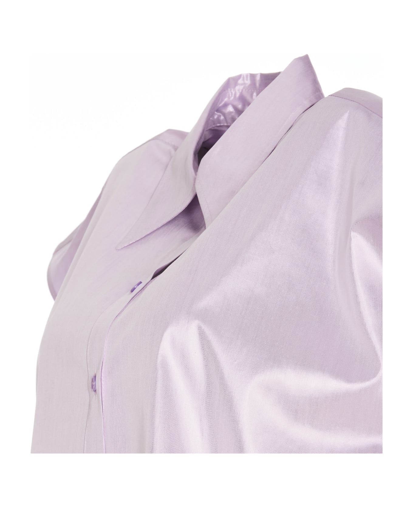Pinko Cadmo Lamè Shirt - Purple