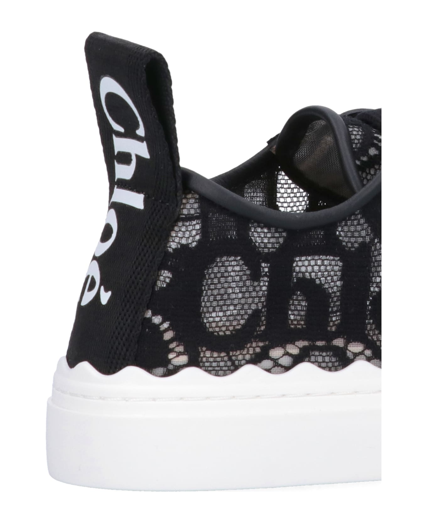 Chloé Lauren Sneakers In Black Suede - Black スニーカー