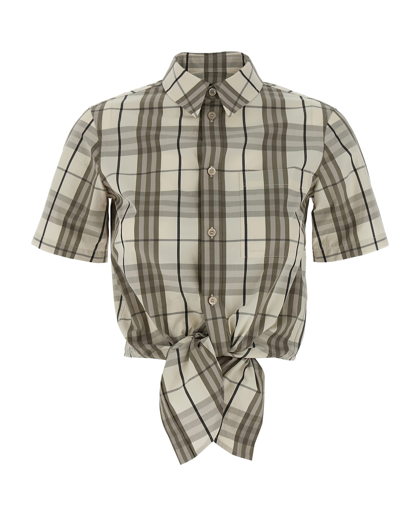 Burberry Cropped Shirt - Multicolor