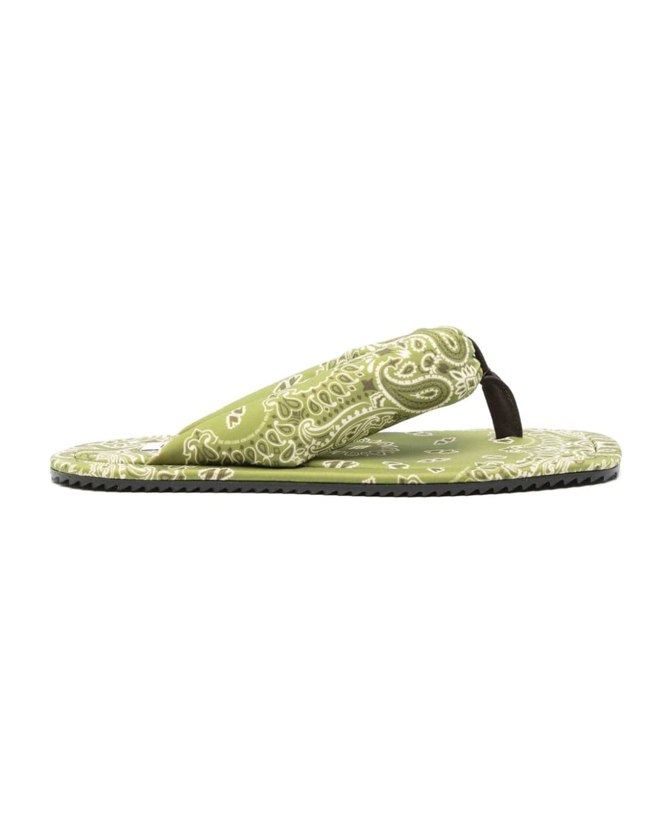 The Attico Indie Thong Flat Slides - Green