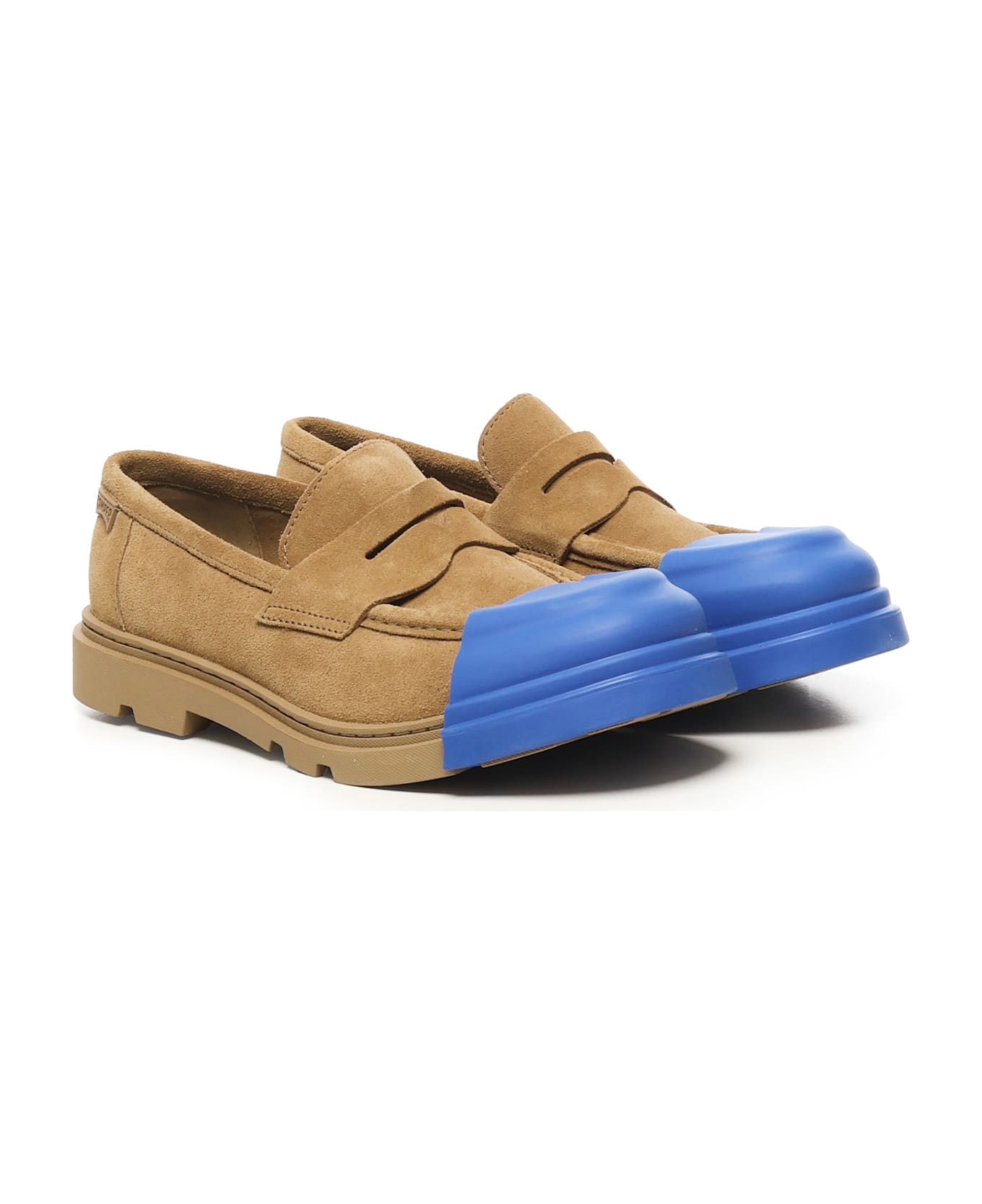Camper Junction Loafers - CAMEL/LIGHT BLUE