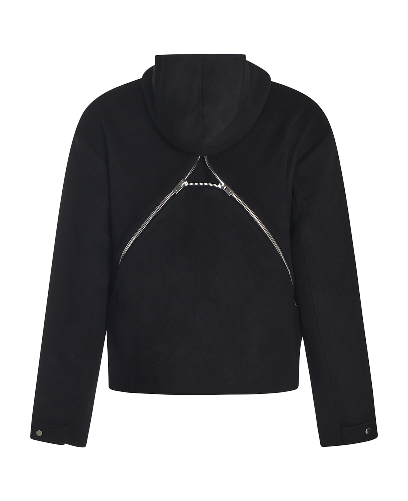 Heliot Emil Wool Zip-up Jacket - Black