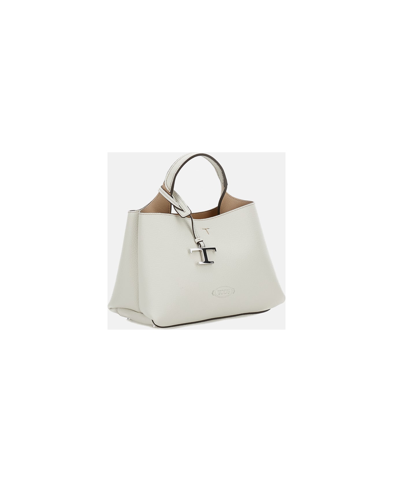 Tod's Mini Leather Shopping Bag - White