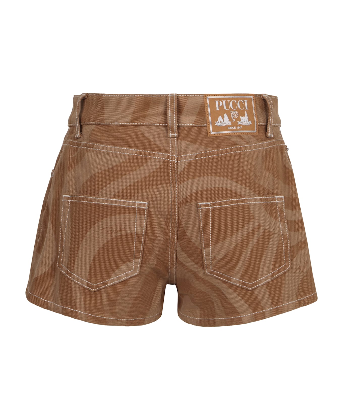 Pucci Cotton Shorts - Sand