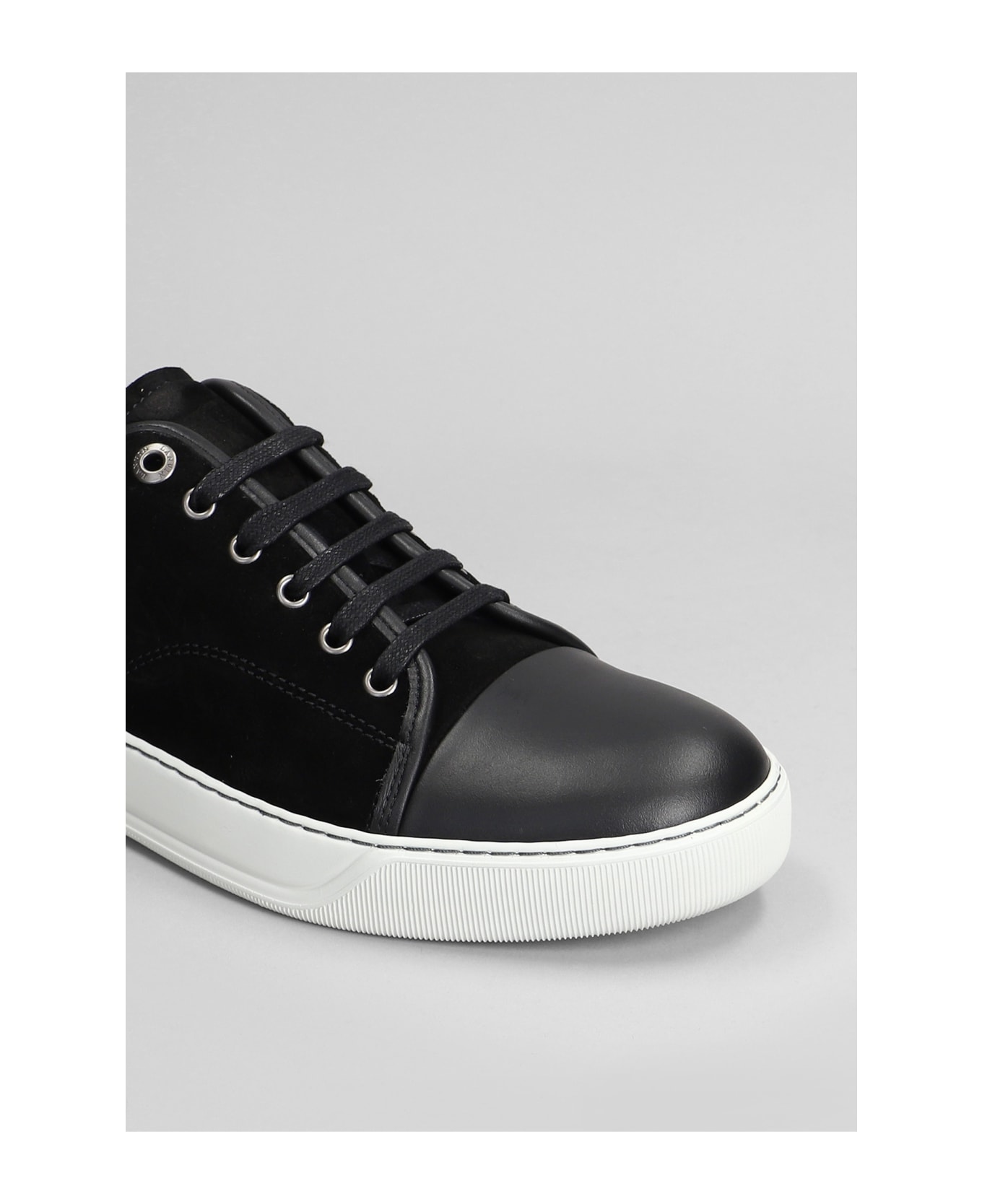 Lanvin Dbb1 Sneakers In Black Suede - black