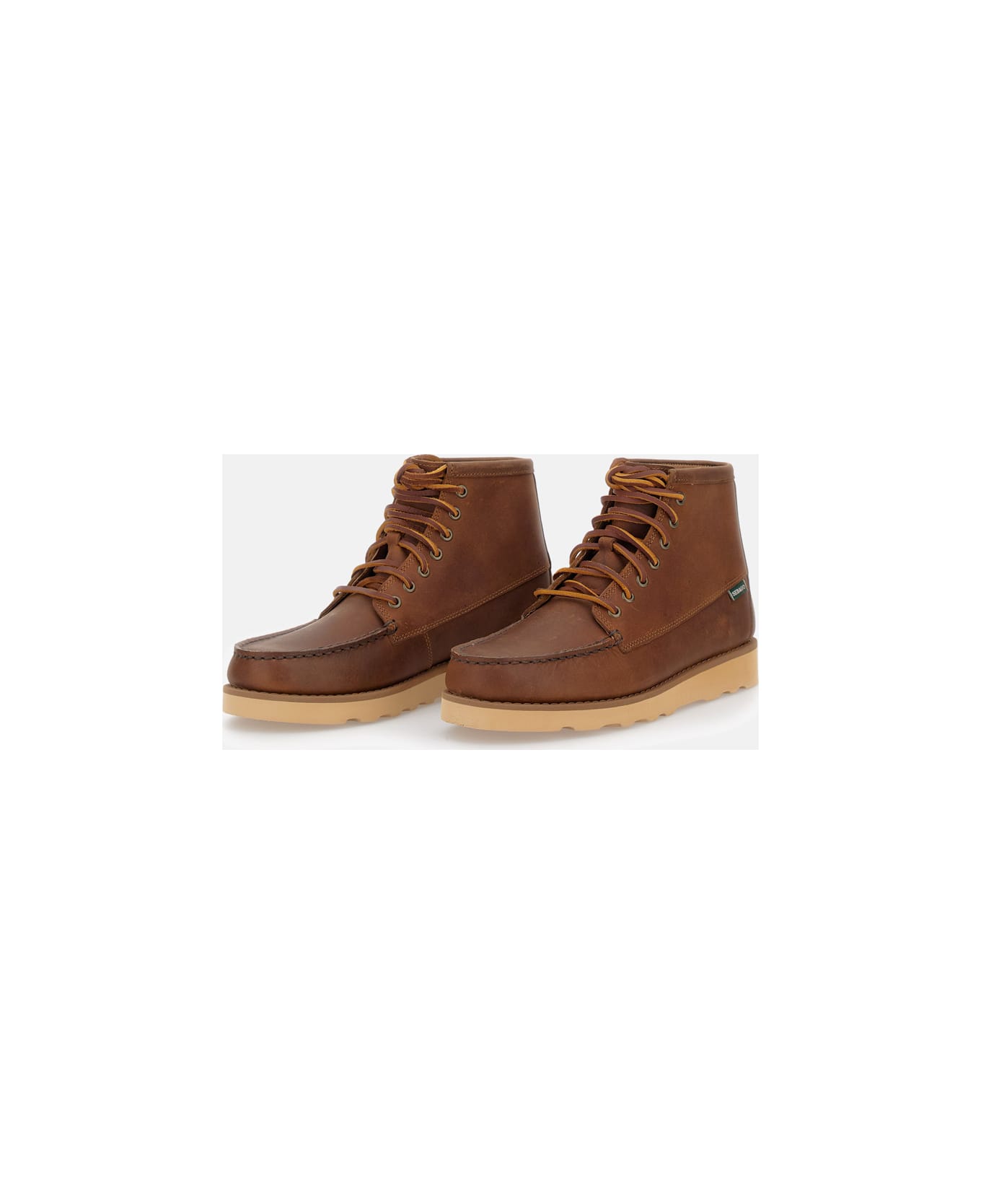 Sebago Tala Mid Crazy Horsemodel: Mid-heel Traditional Moc-toe Boot, Outdoor-inspired Upper Material: Thick, Waxed, Treated "crazy Horse" Leather That Develo - Brown