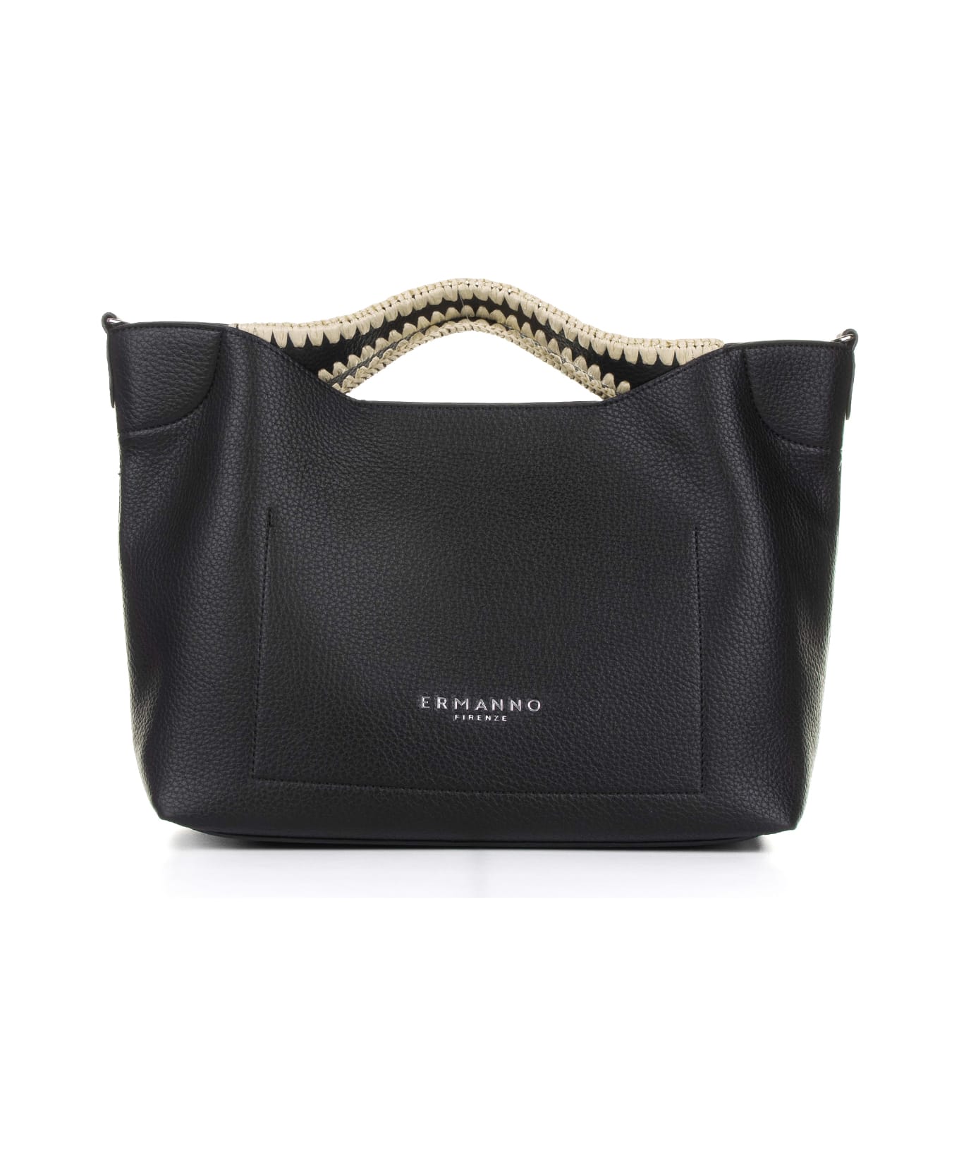 Ermanno Scervino Rachele Black Leather Handbag - NERO
