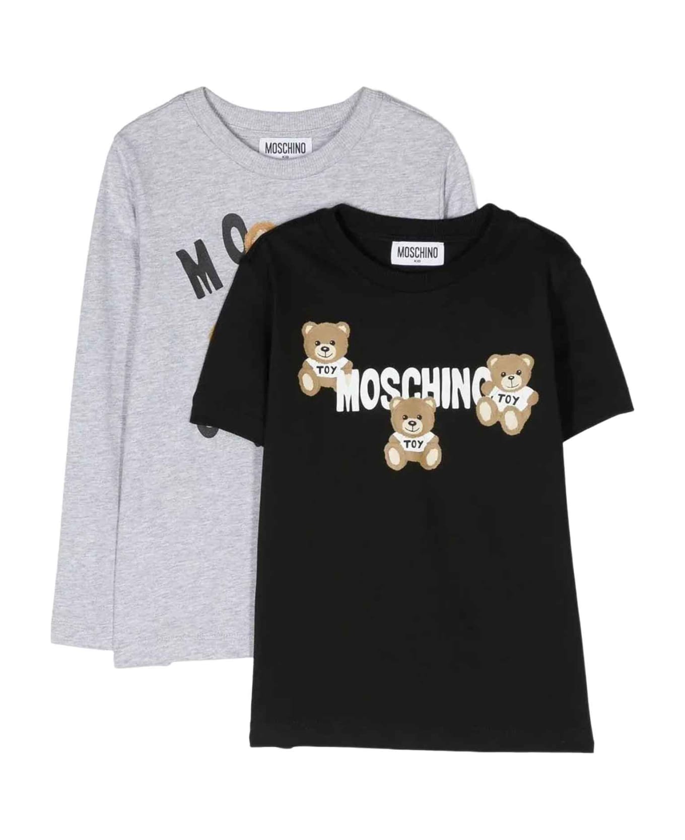 Moschino Black Set T-shirt Unisex - Nero