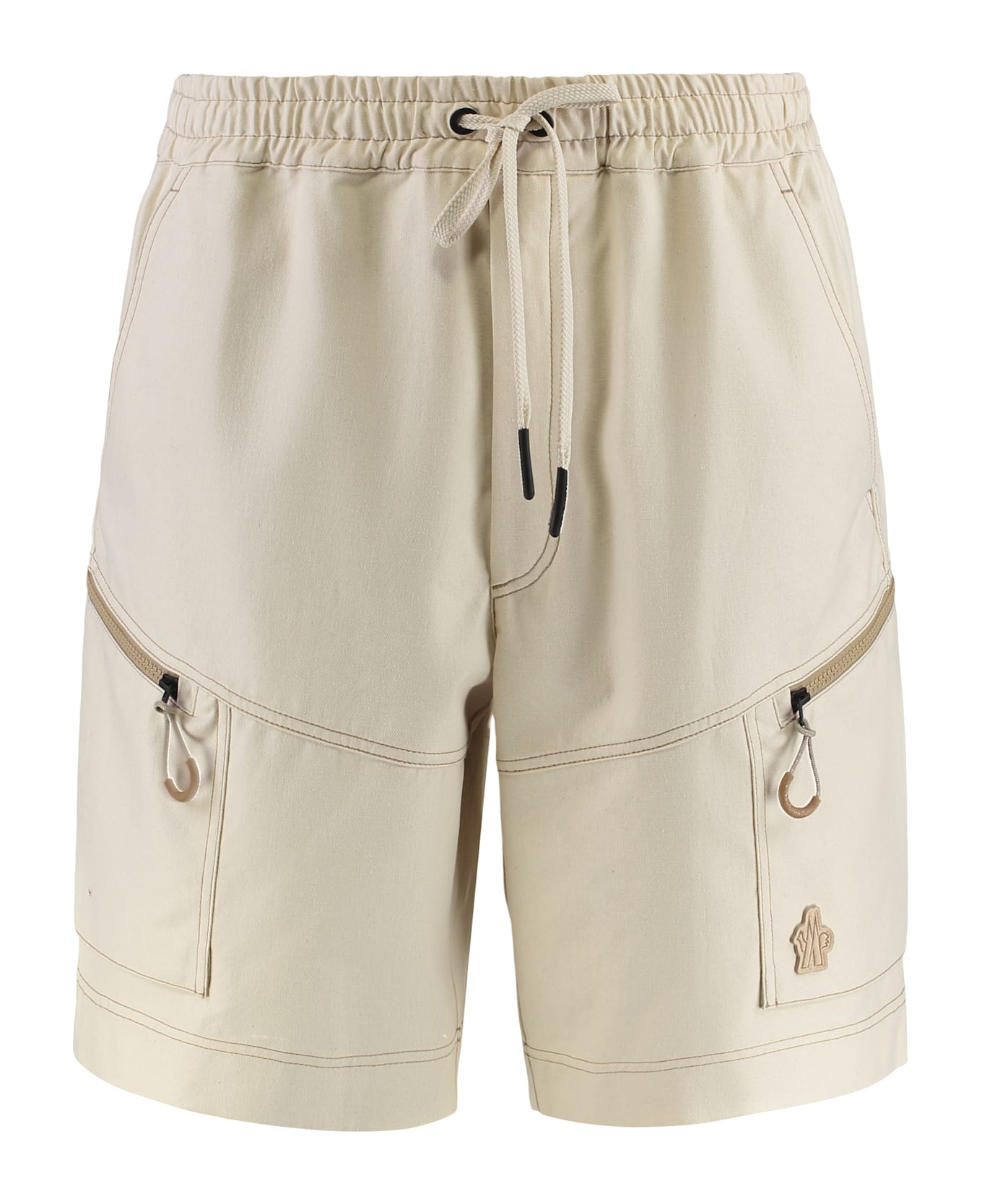 Moncler Grenoble Cotton Bermuda Shorts - Beige