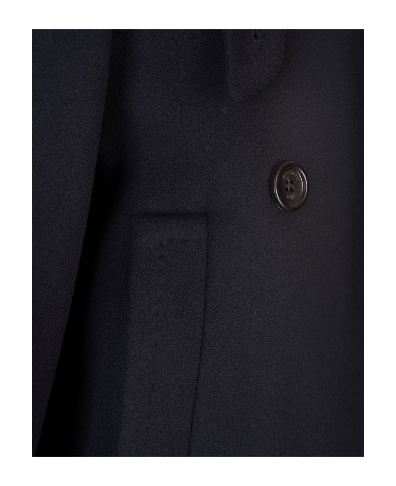 Max Mara Navy Blue Laveno Short Coat - Blue