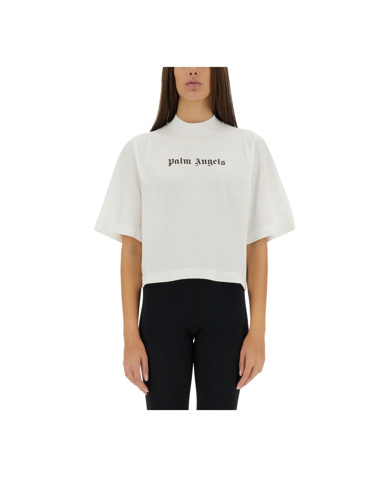 Palm Angels T-shirt With Logo - WHITE